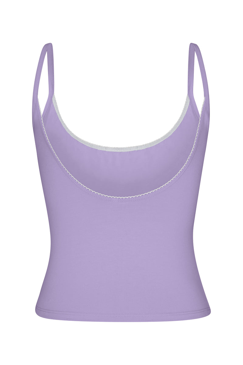SCOOP BACK CAMI IN ORCHID
