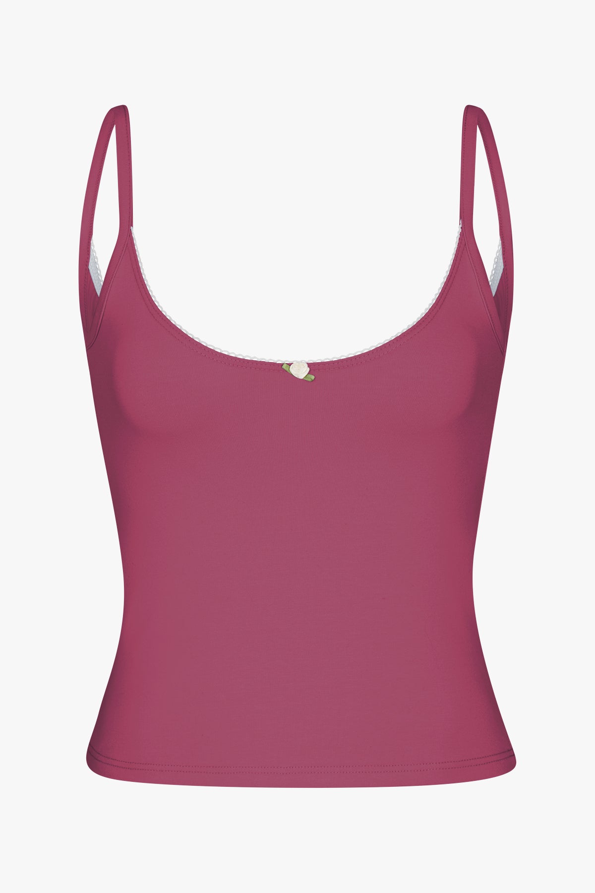 SCOOP BACK CAMI IN ROSE