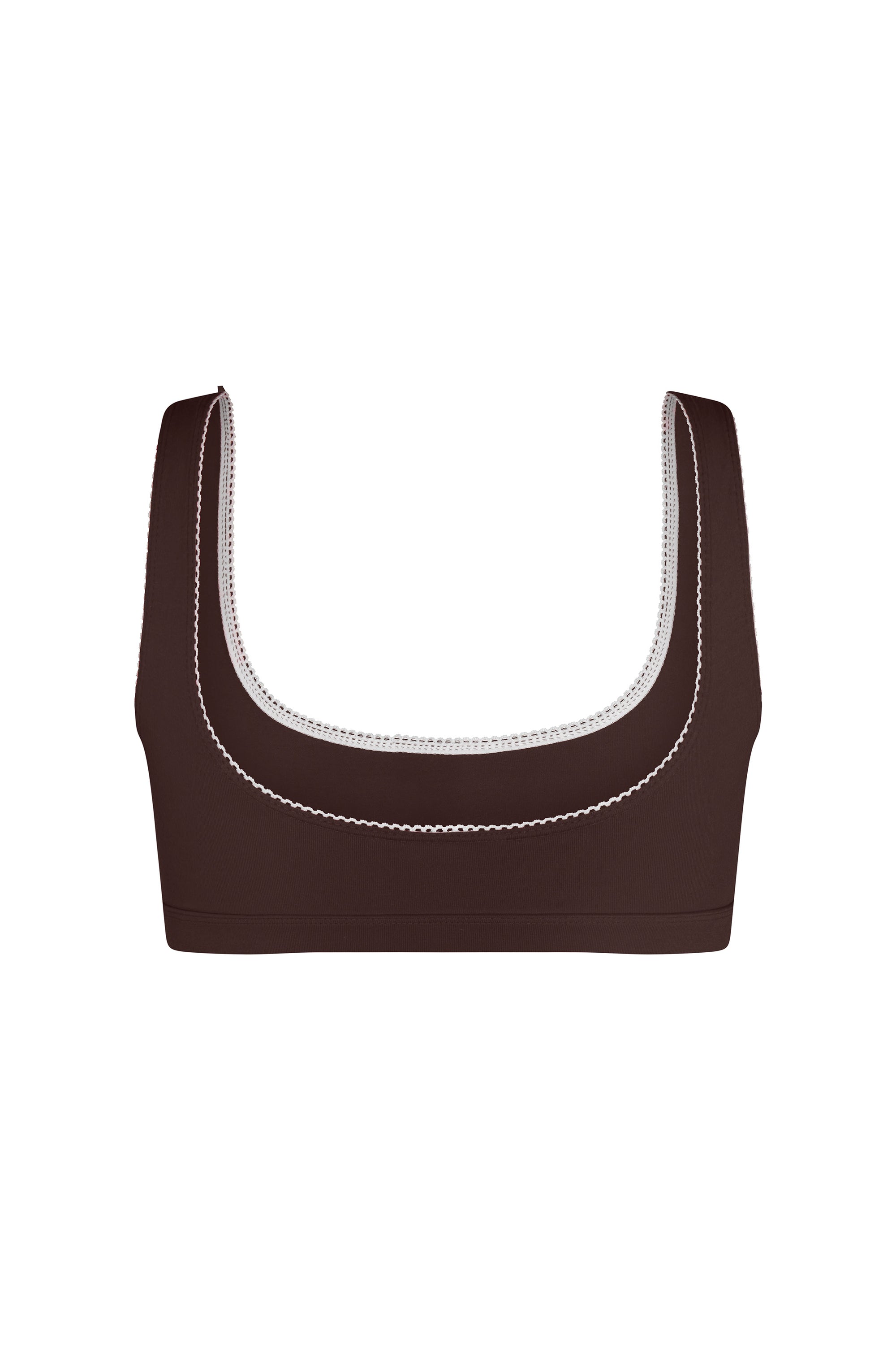 SUPPORT COTTON BRA IN MOCHA