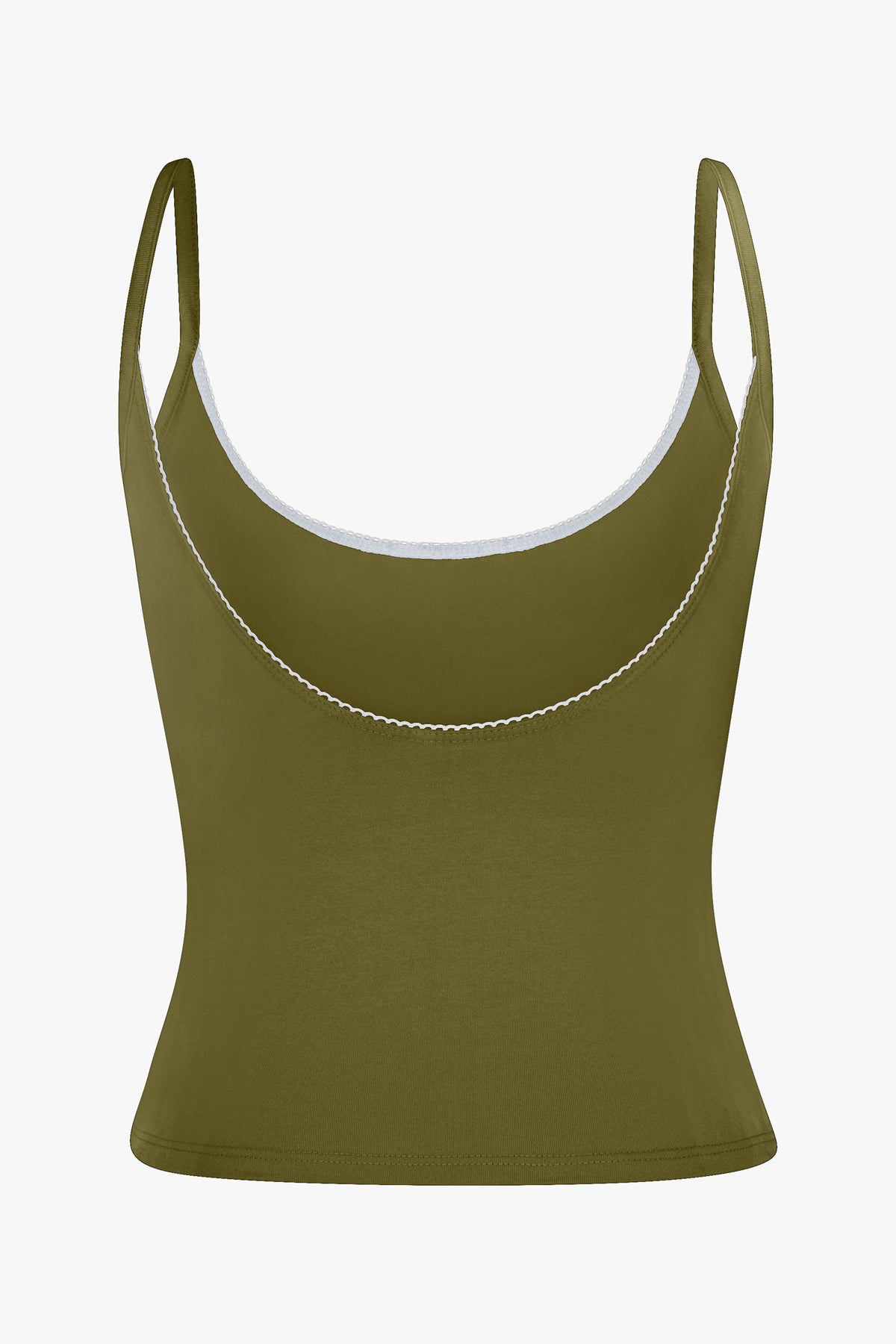 SCOOP BACK CAMI IN MOSS