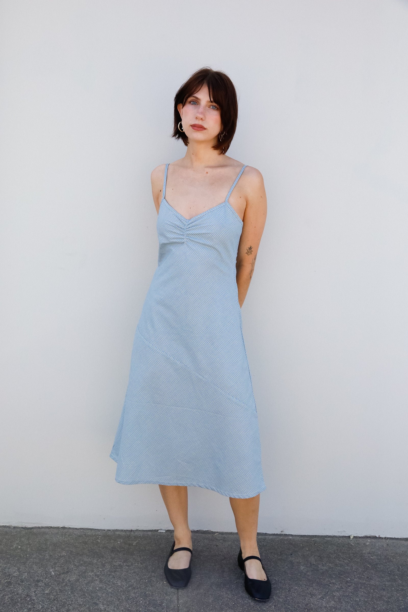 90'S BIAS SLIP DRESS IN CAPRI