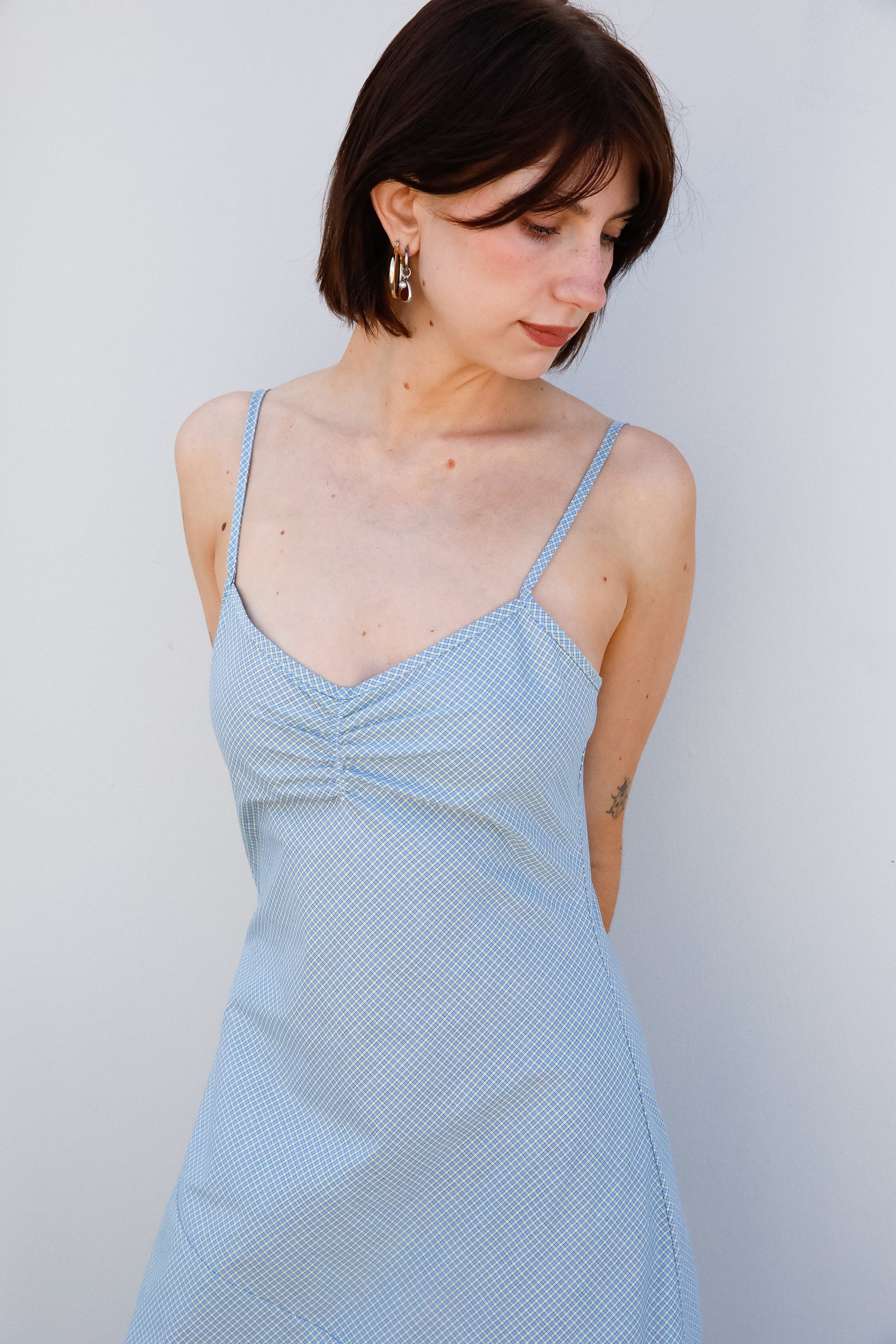 90'S BIAS SLIP DRESS IN CAPRI
