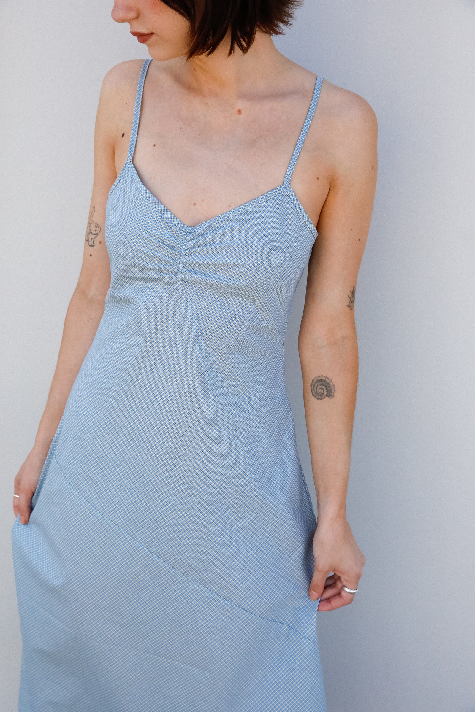 90'S BIAS SLIP DRESS IN CAPRI