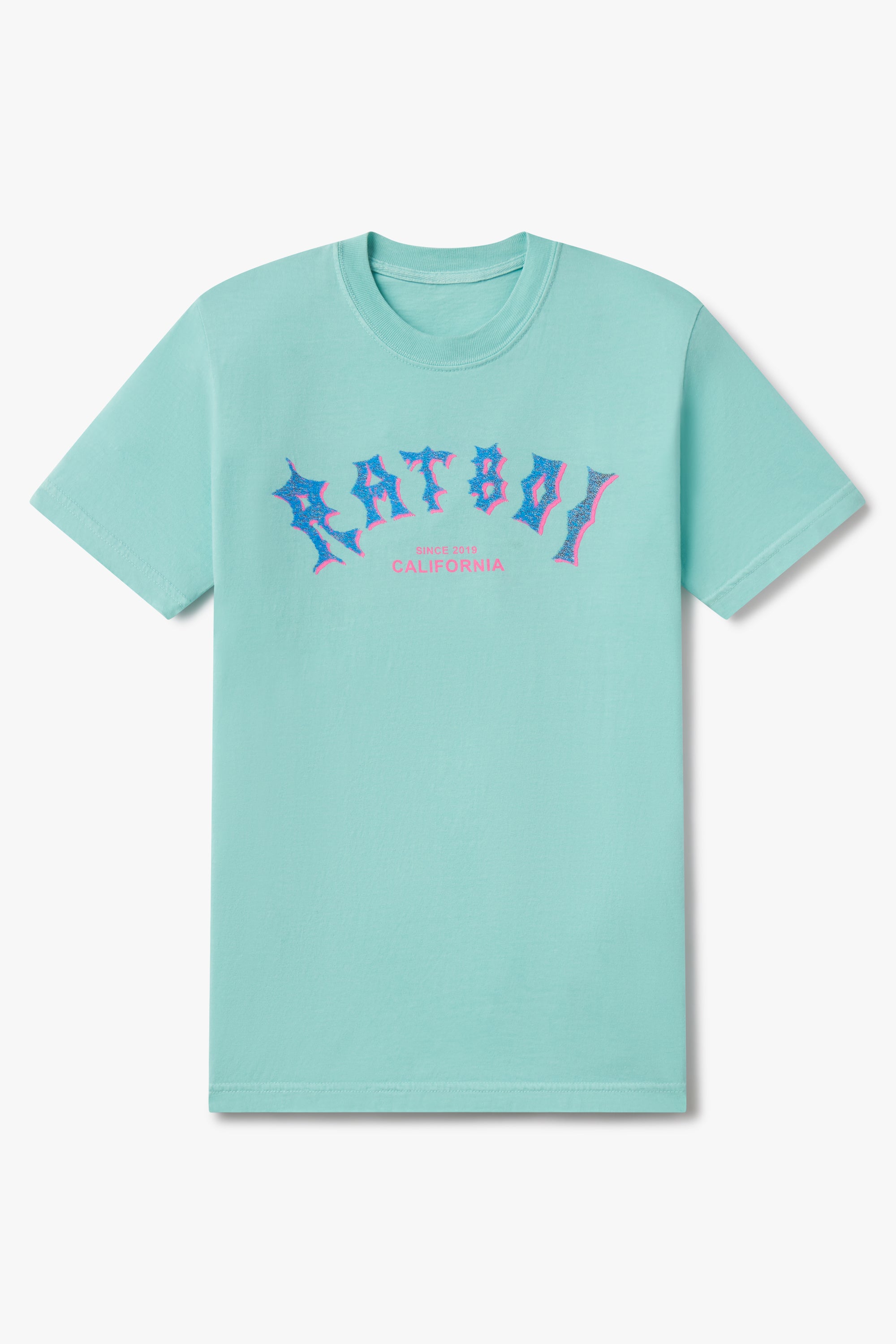SURF LOGO T-SHIRT IN SEAFOAM