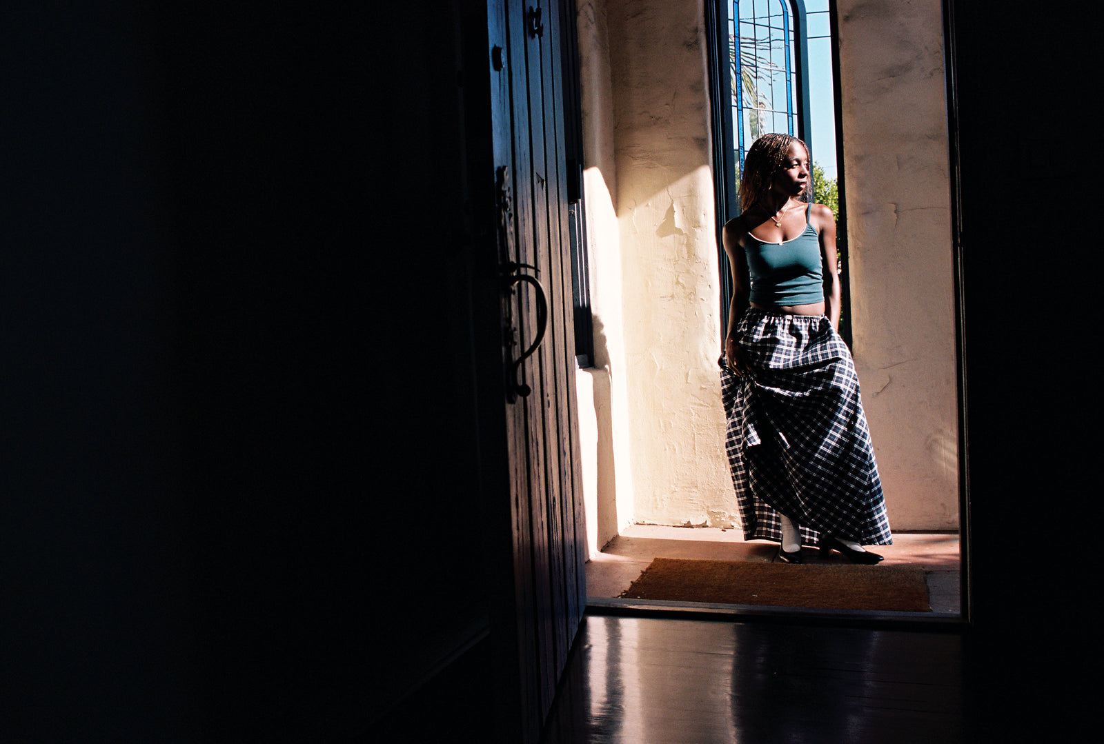 DREAM SKIRT IN JUNIPER TARTAN