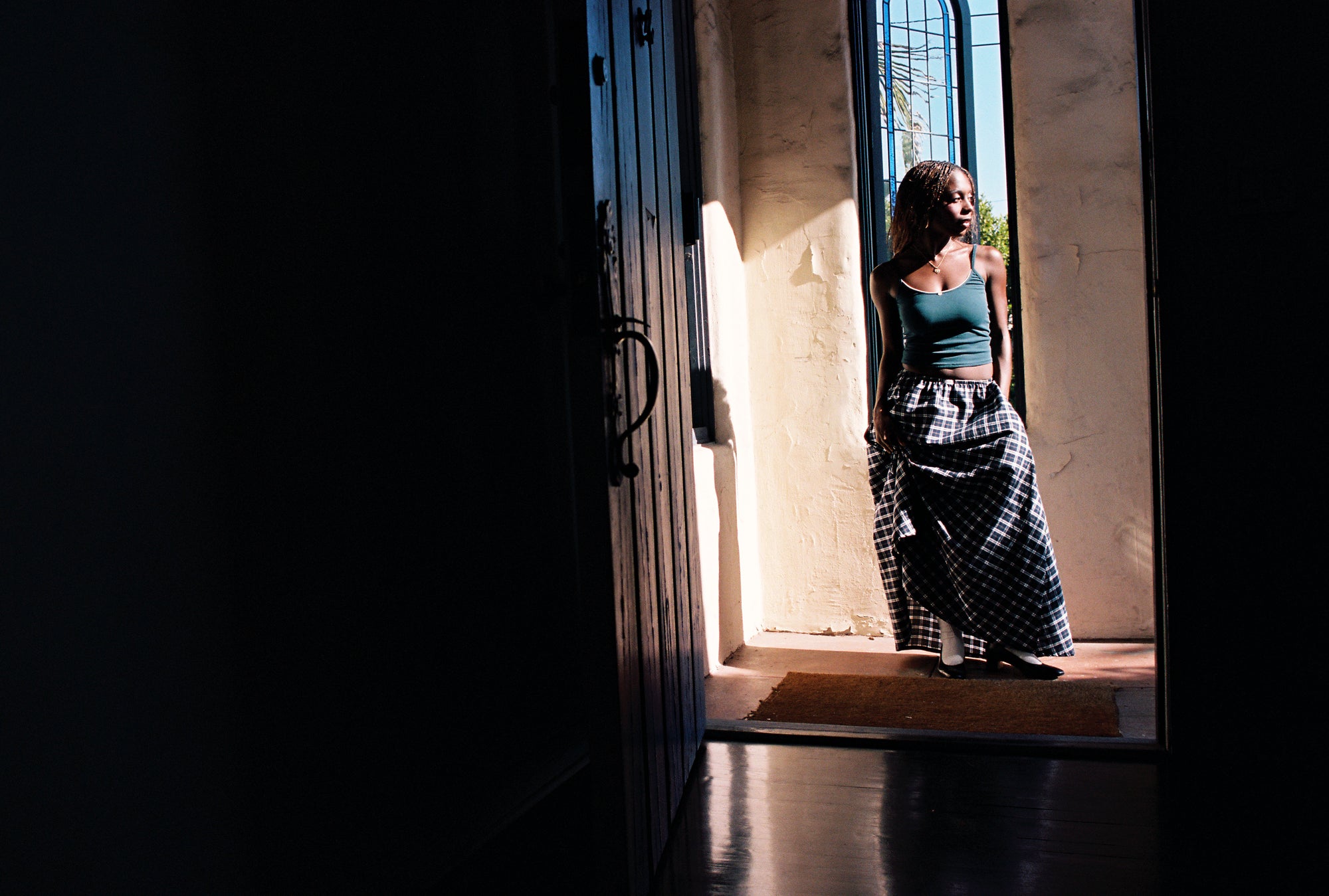 DREAM SKIRT IN JUNIPER TARTAN