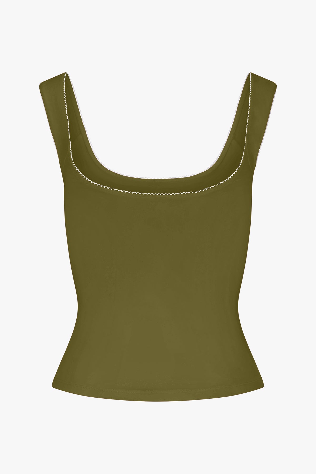 ROMANTIC TOP IN MOSS