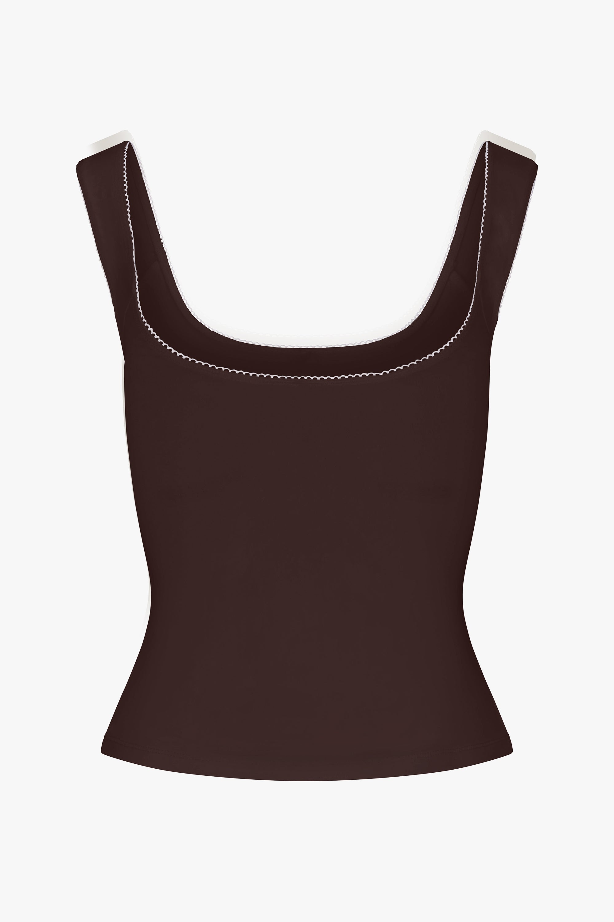 ROMANTIC TOP IN MOCHA