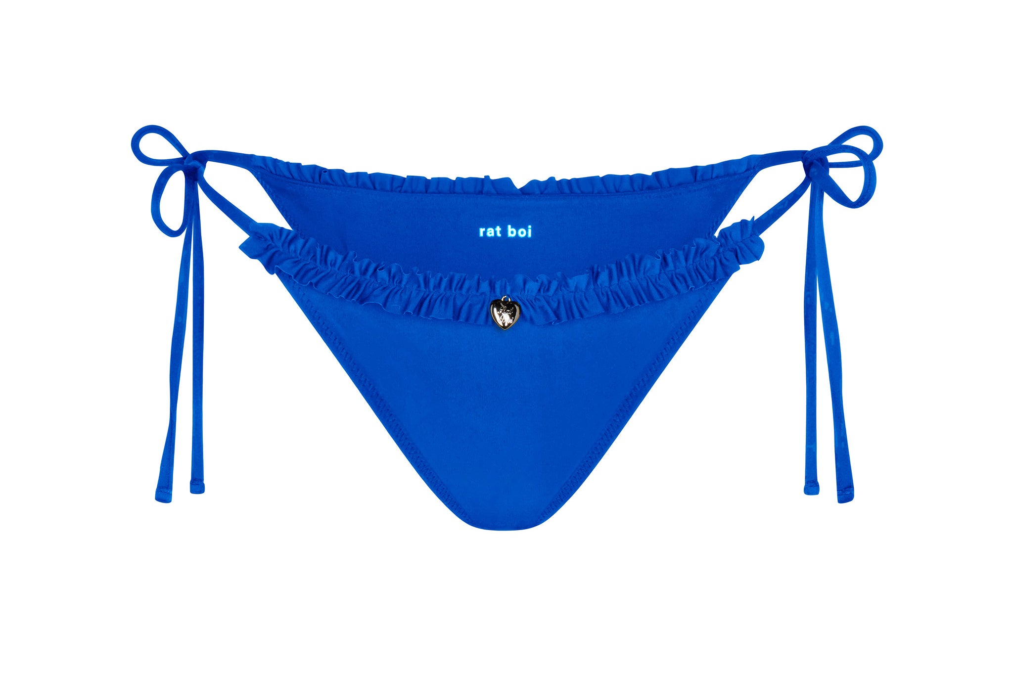 Ruffle Charm Bikini Bottom in Ultramarine