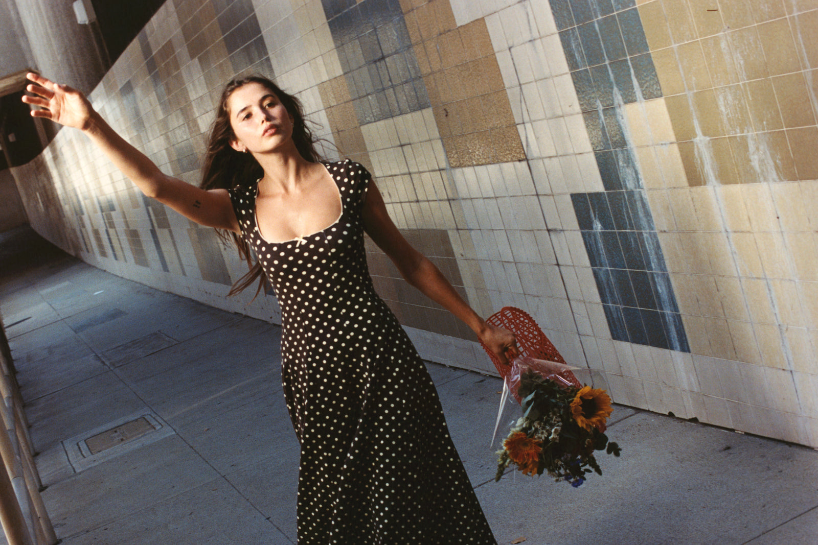 DREAM DRESS IN ESPRESSO DOT