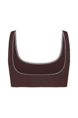 SCOOP BACK BRA IN MOCHA