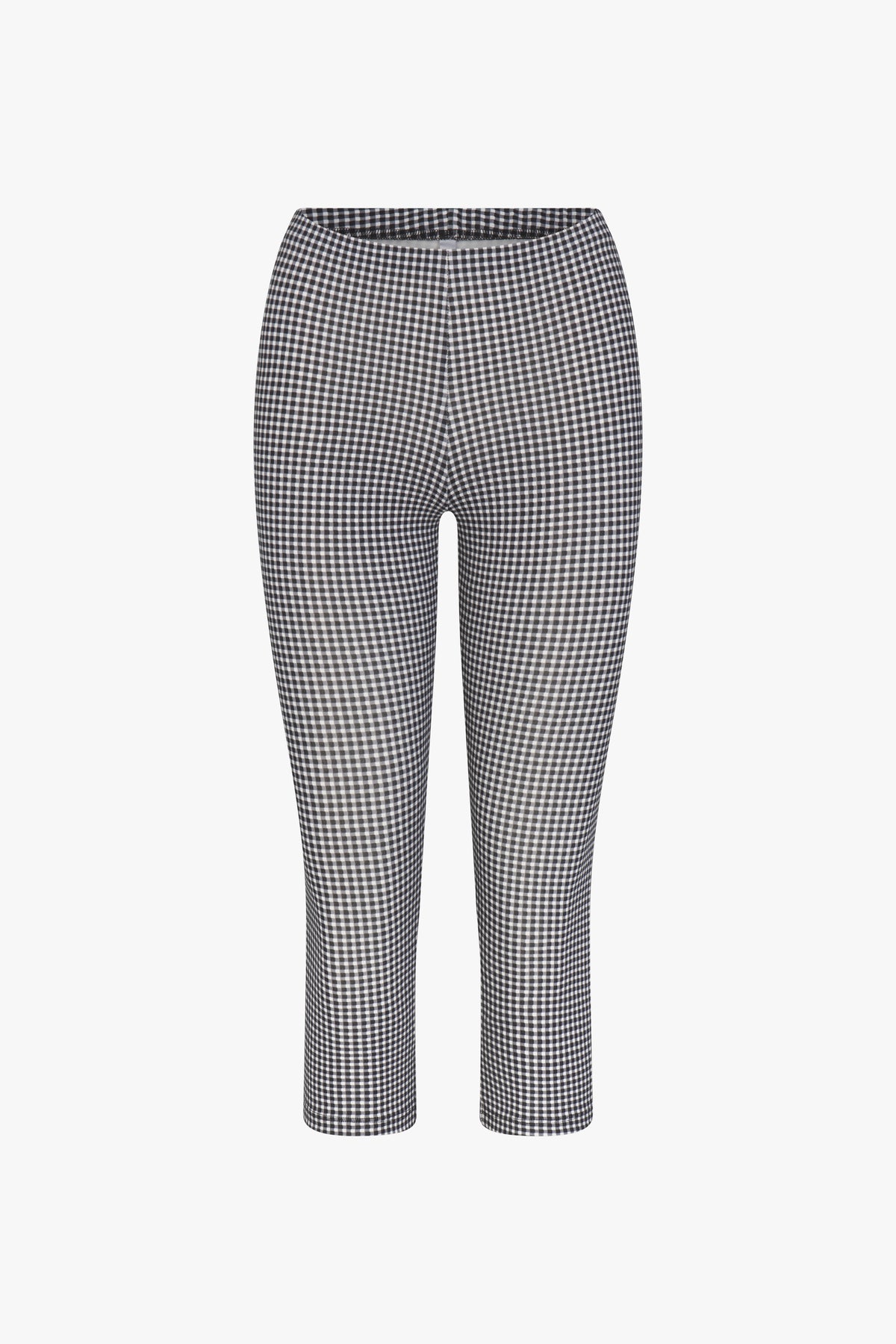 SIMPLE CAPRI IN BLACK GINGHAM