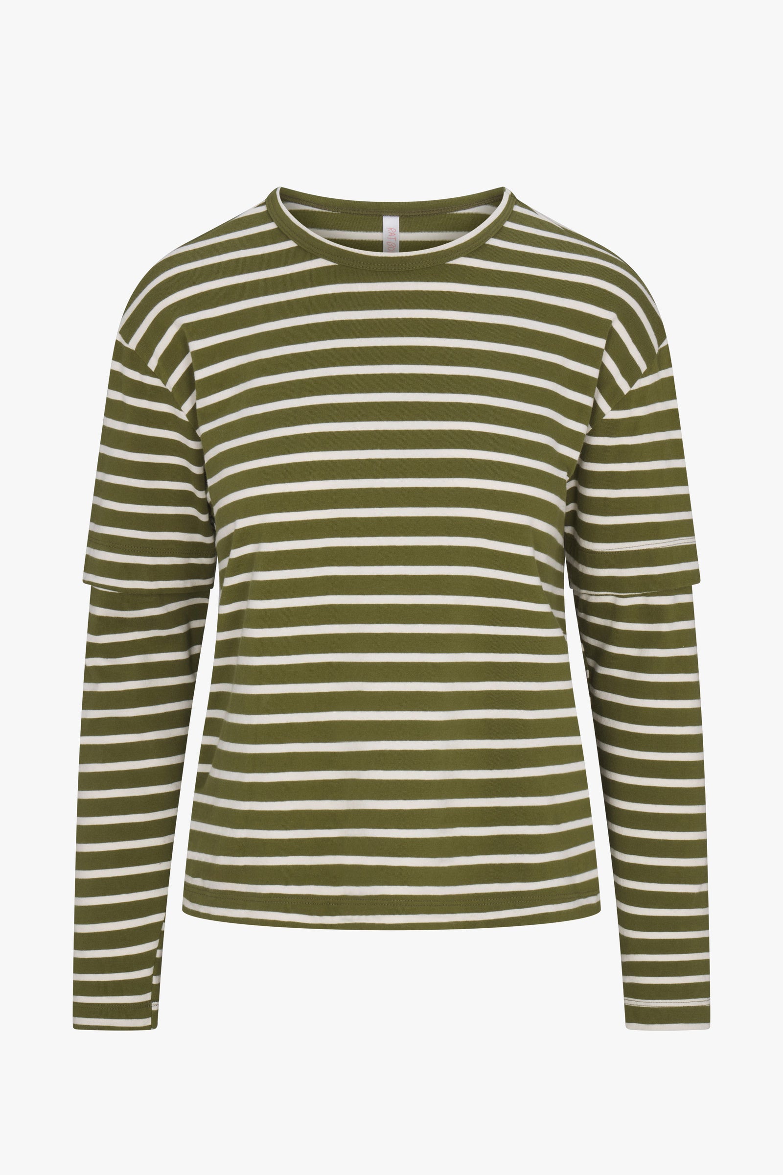 SKATE LONG SLEEVE IN OLIVE STRIPE