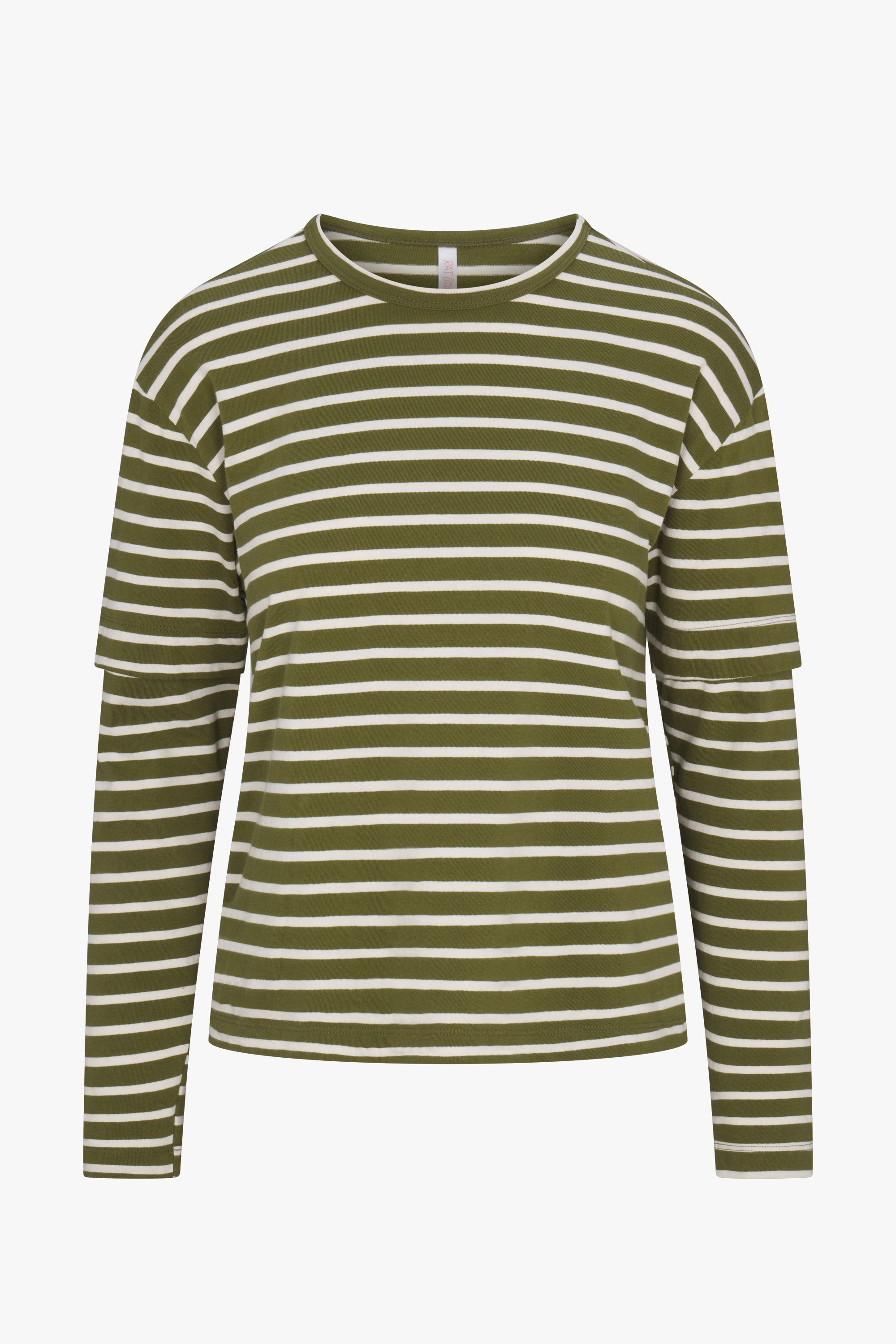 SKATE LONG SLEEVE IN OLIVE STRIPE