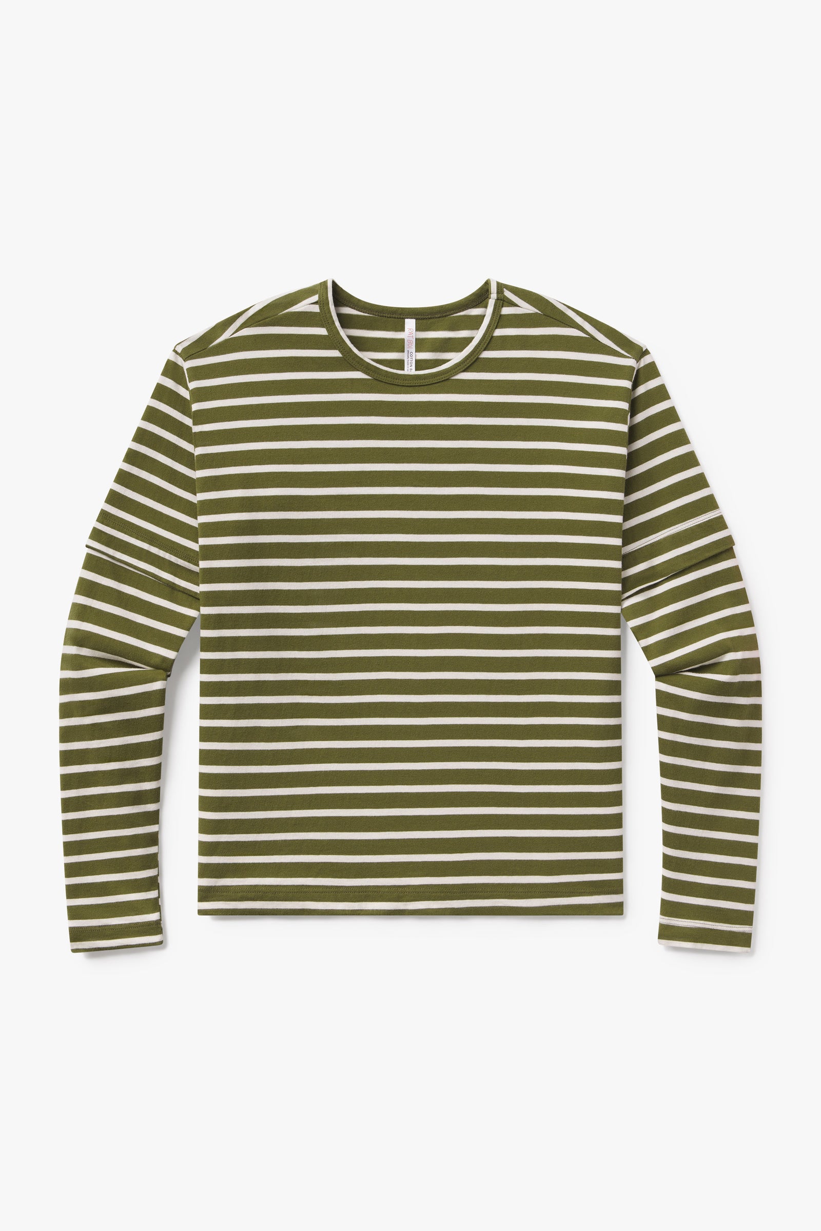 SKATE LONG SLEEVE IN OLIVE STRIPE