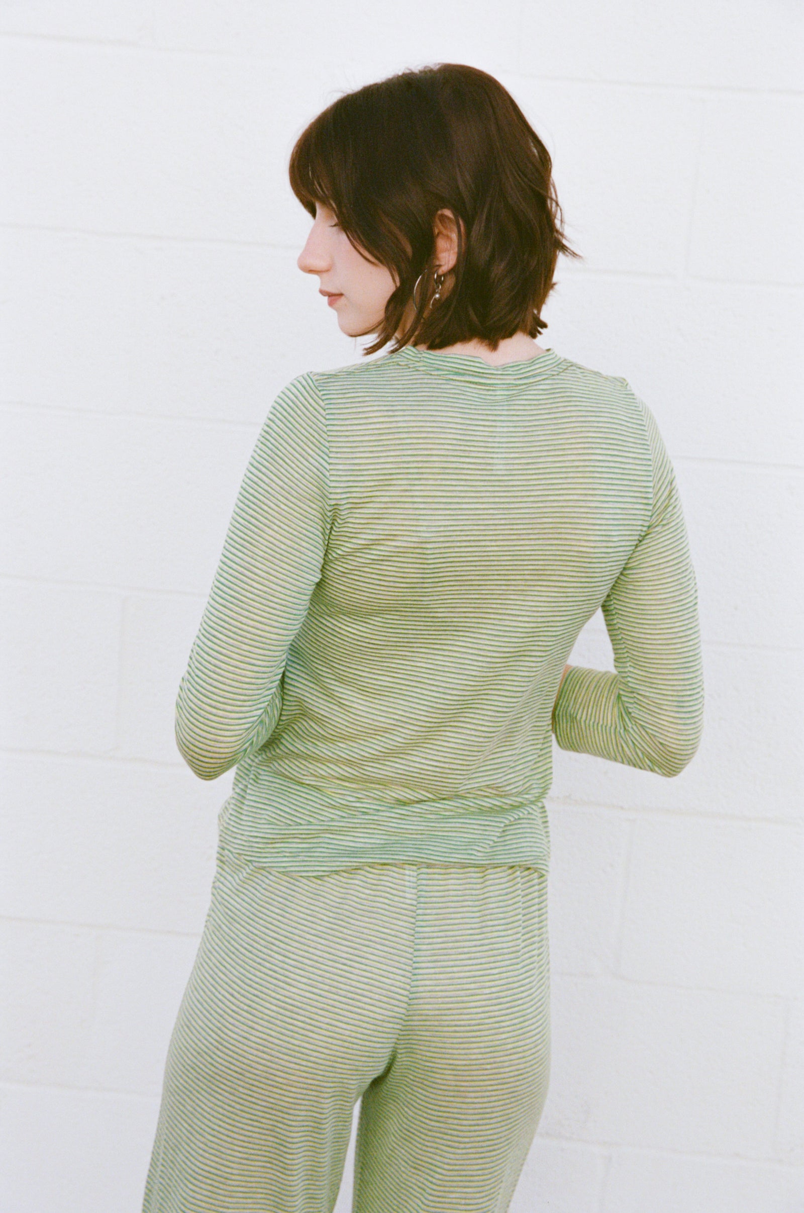 3/4 SLEEVE TOP IN KIWI