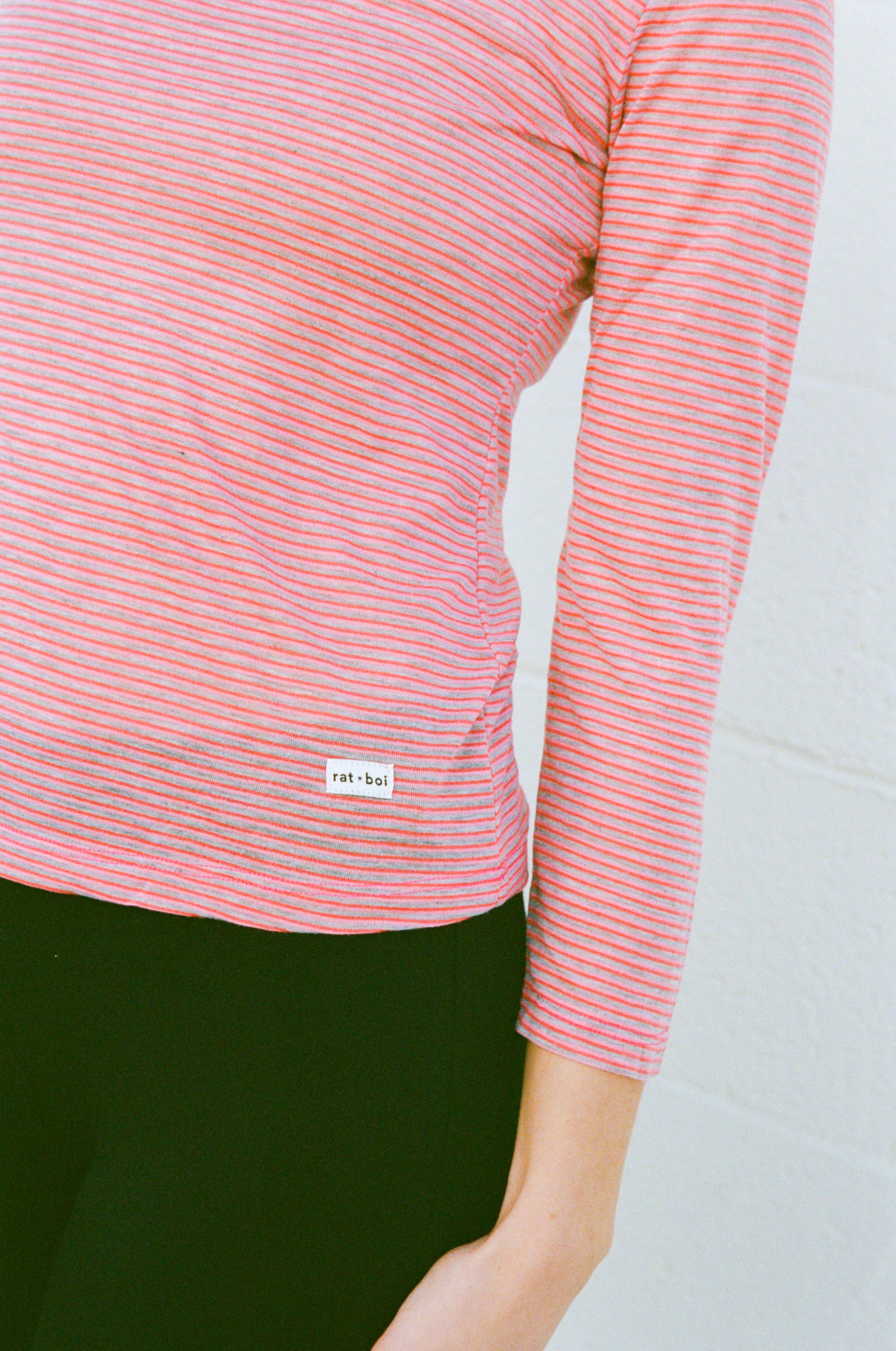 3/4 SLEEVE TOP IN LYCHEE