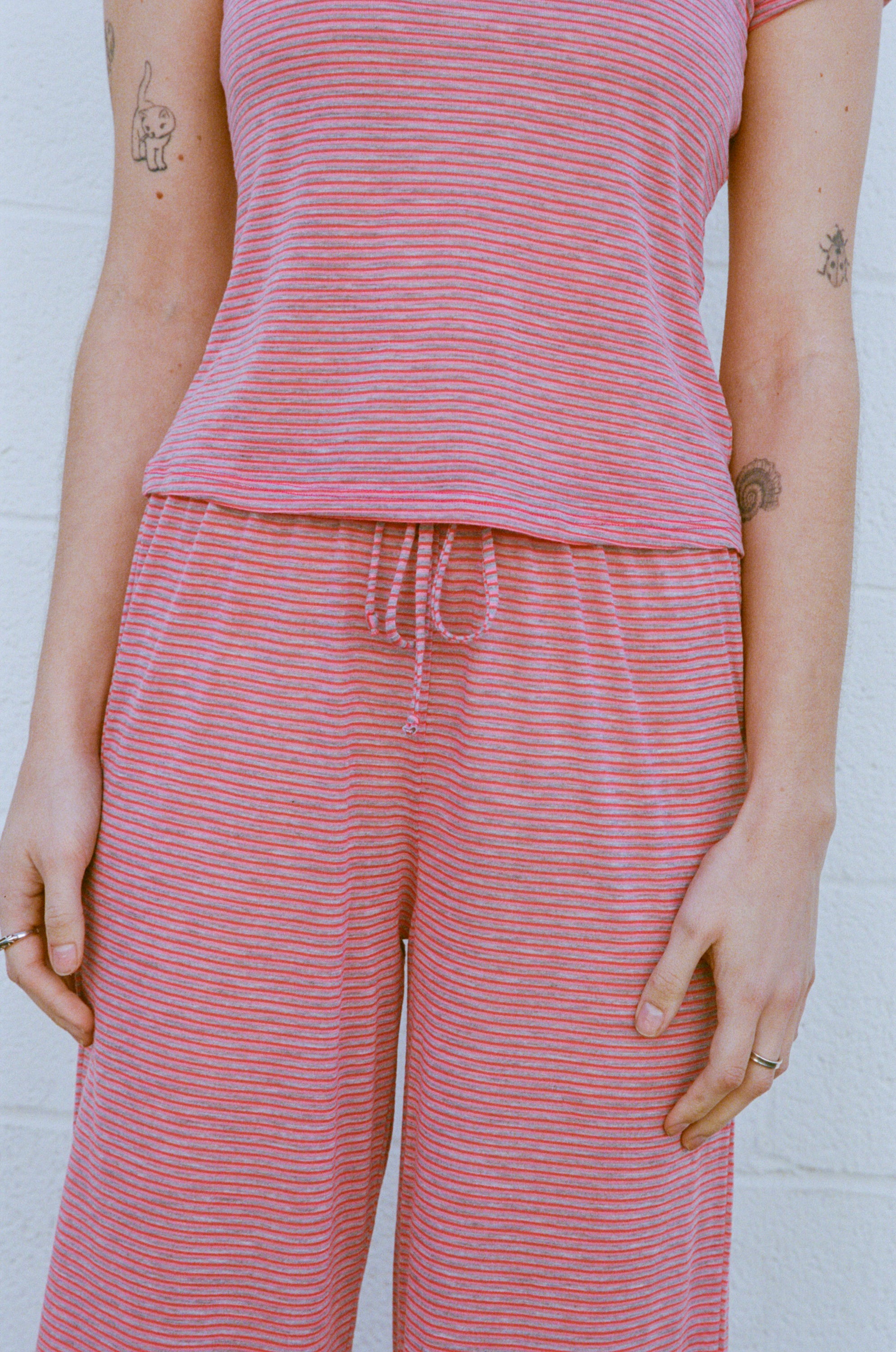 DRAWSTRING PANT IN LYCHEE