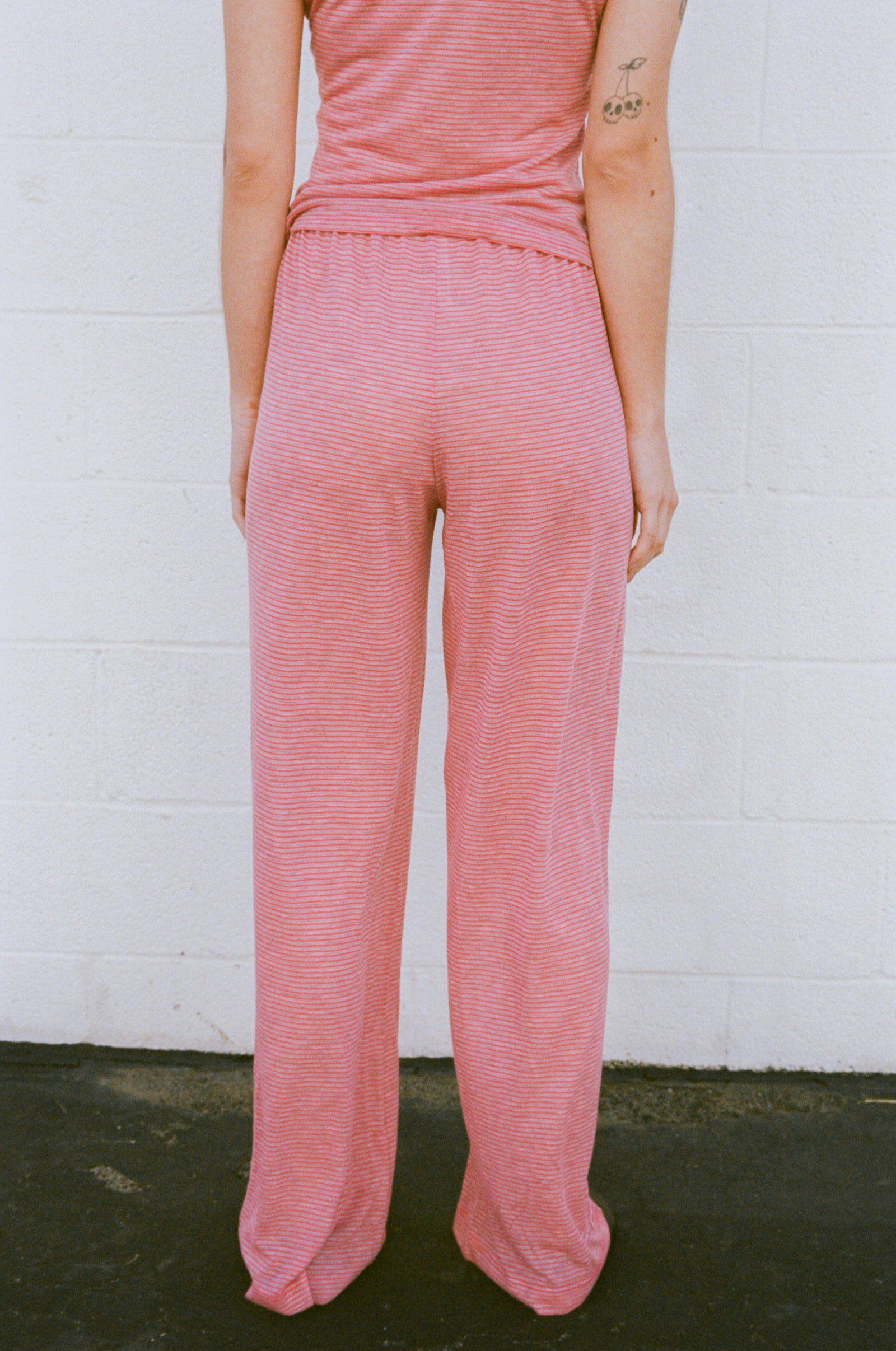 DRAWSTRING PANT IN LYCHEE