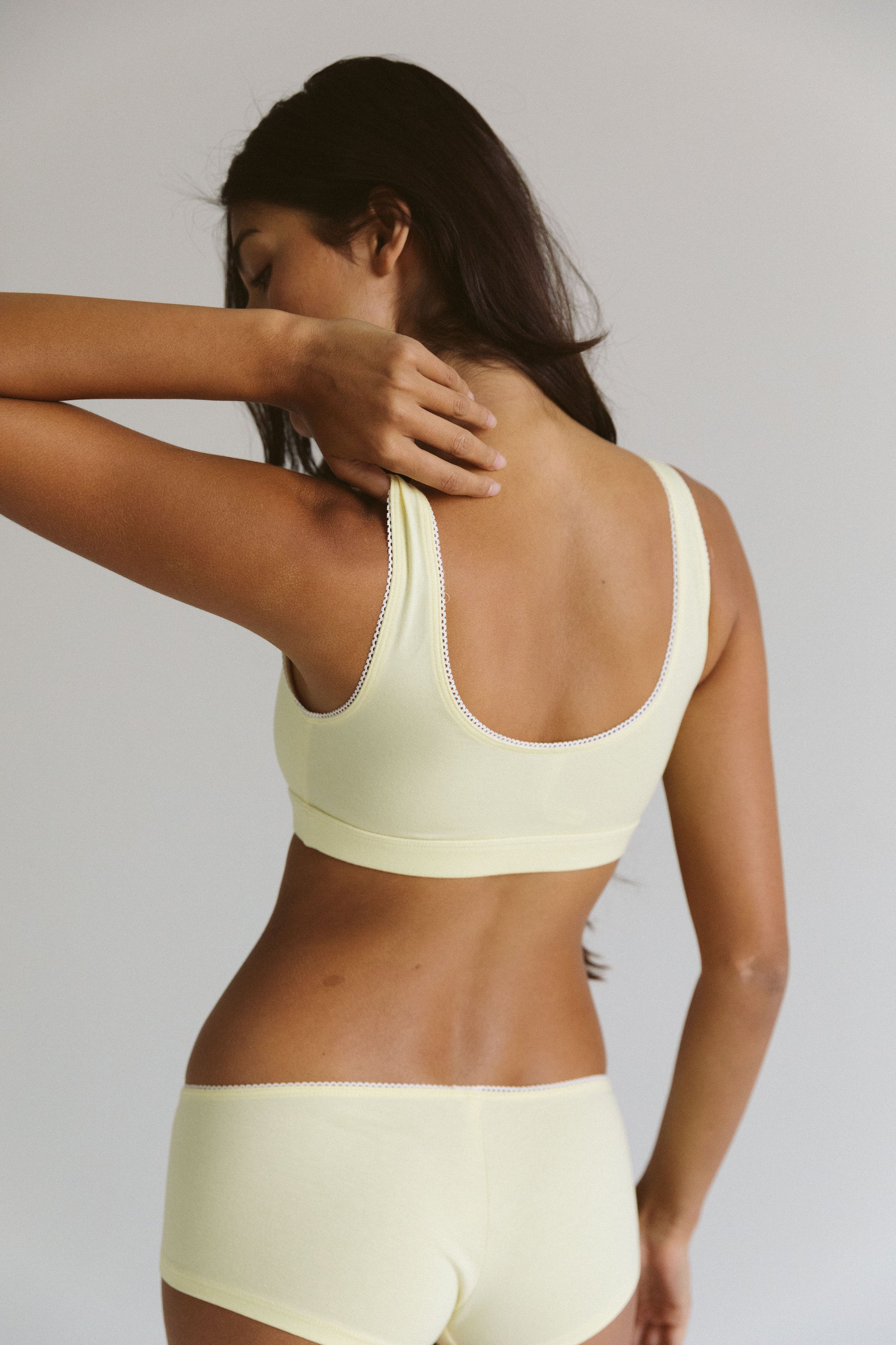 SUPPORT COTTON BRA IN BUTTER