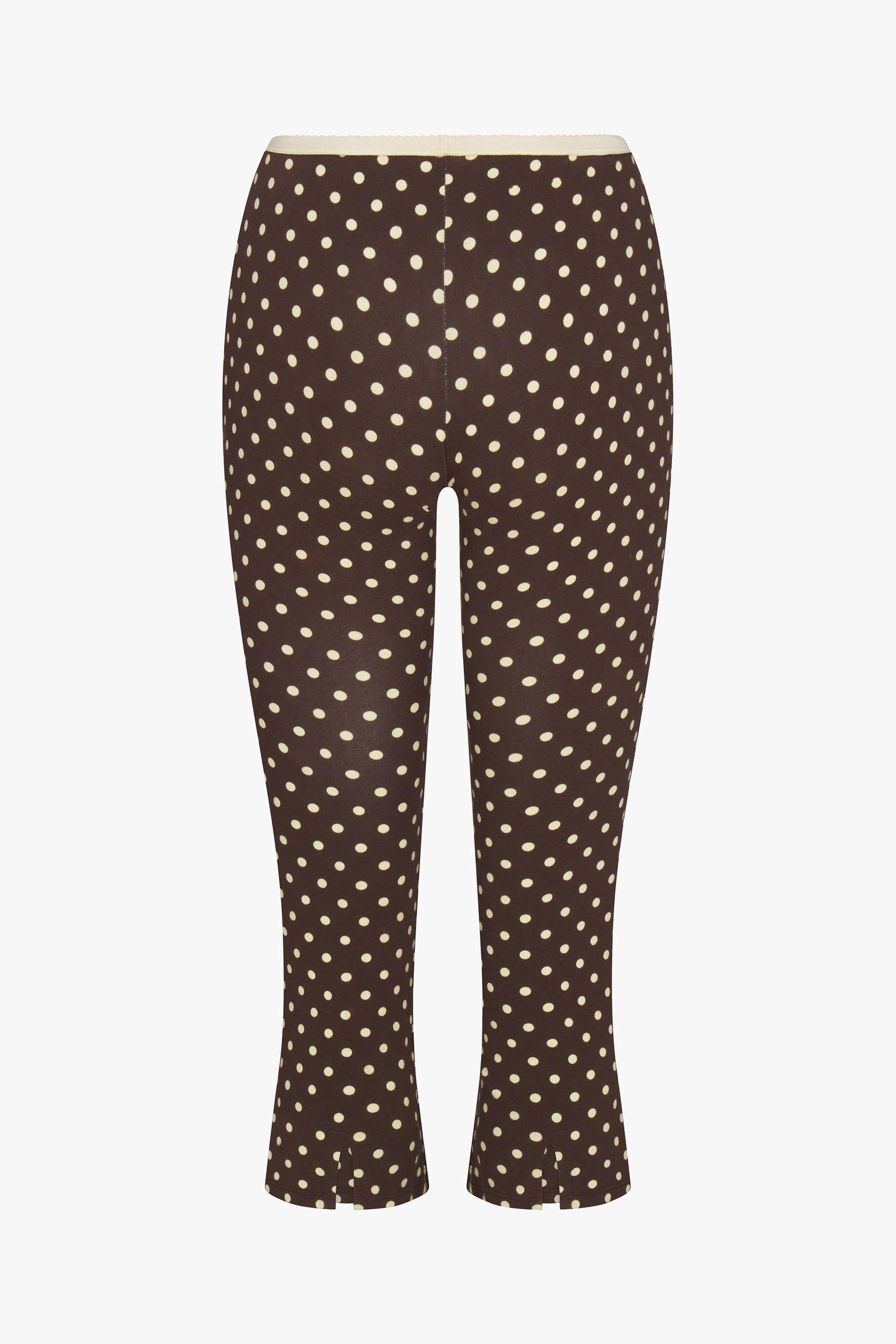 TAILORED CROP PANT IN ESPRESSO DOT