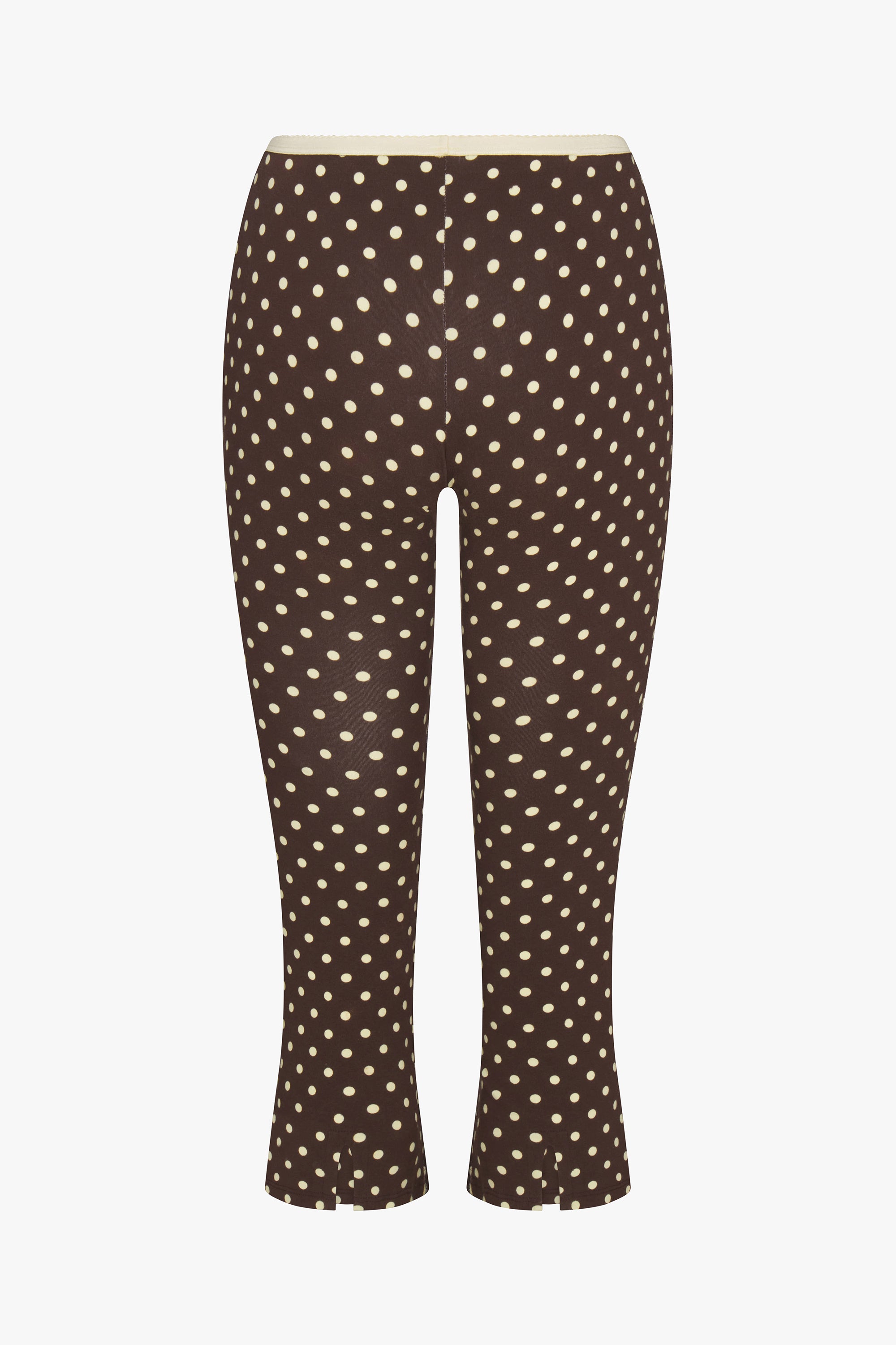 TAILORED CROP PANT IN ESPRESSO DOT