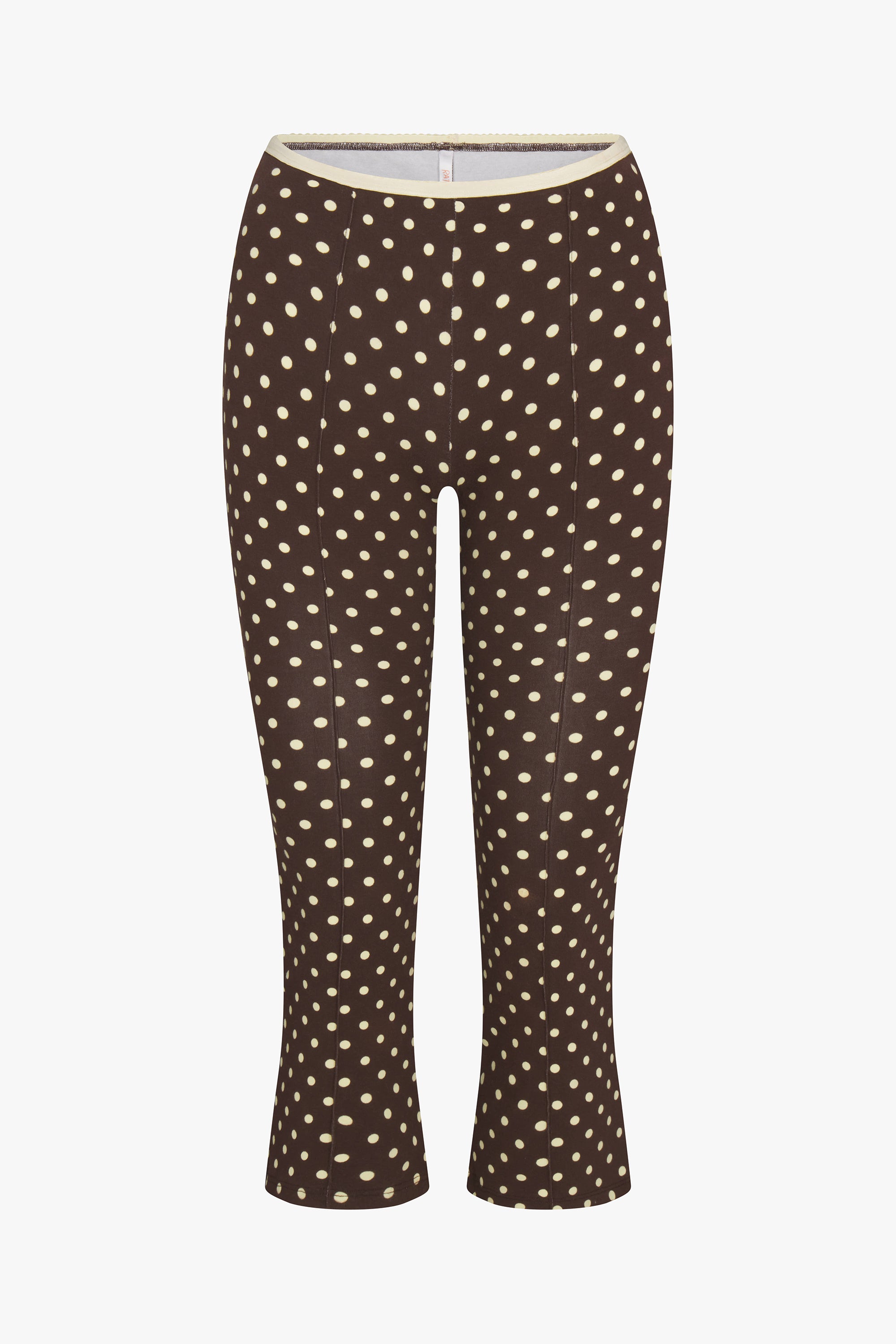 TAILORED CROP PANT IN ESPRESSO DOT