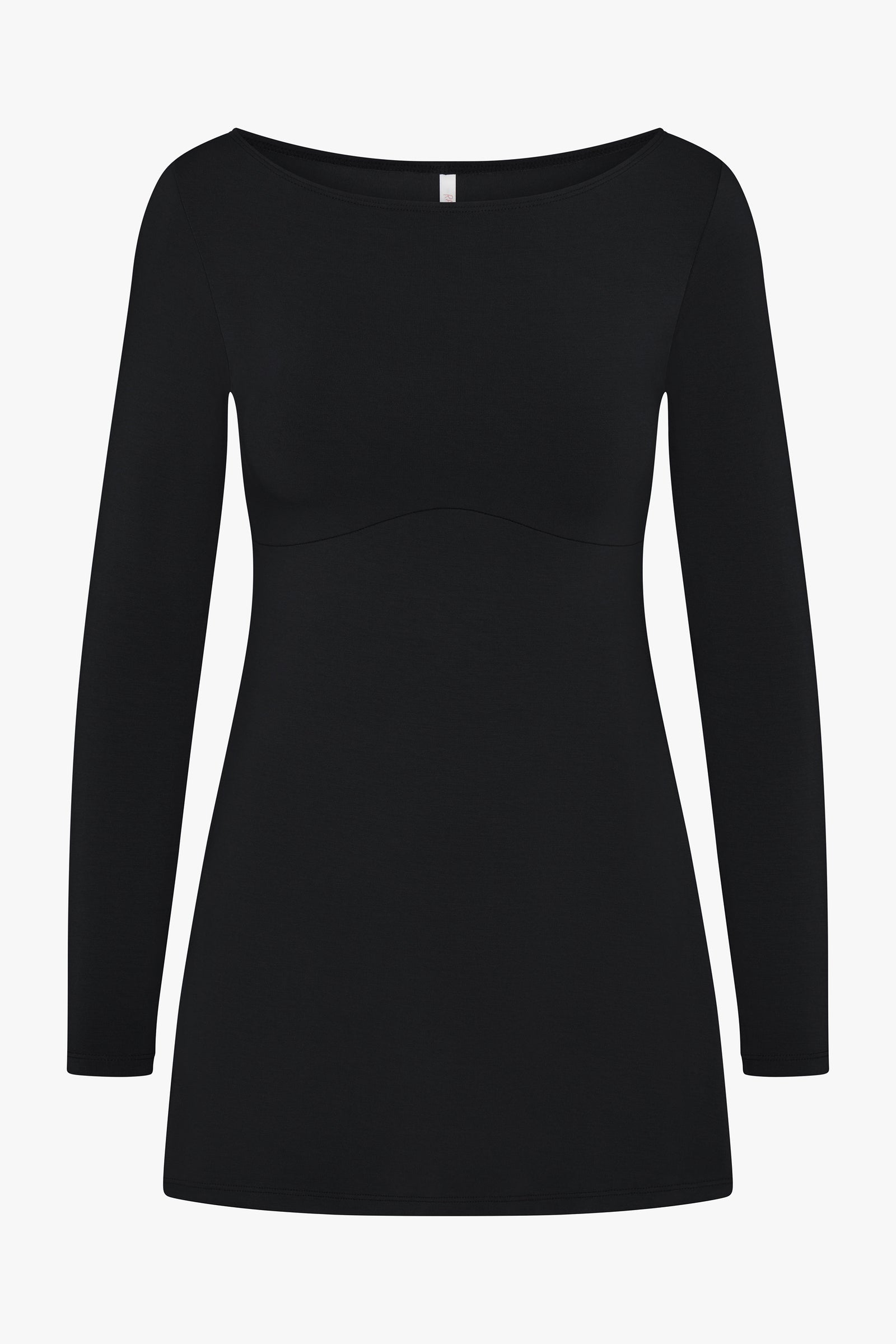 BOATNECK DRESS IN ONYX