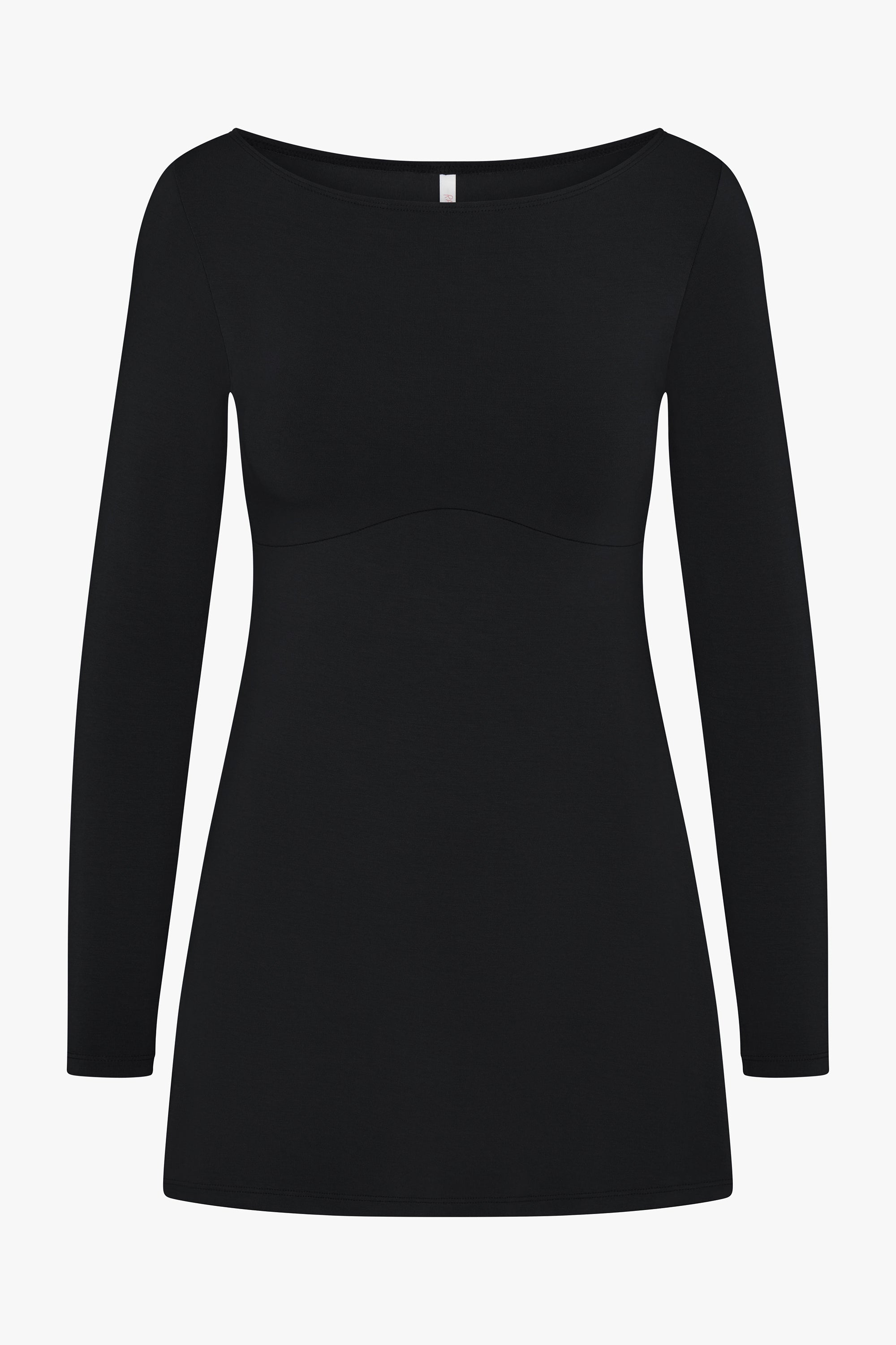 BOATNECK DRESS IN ONYX