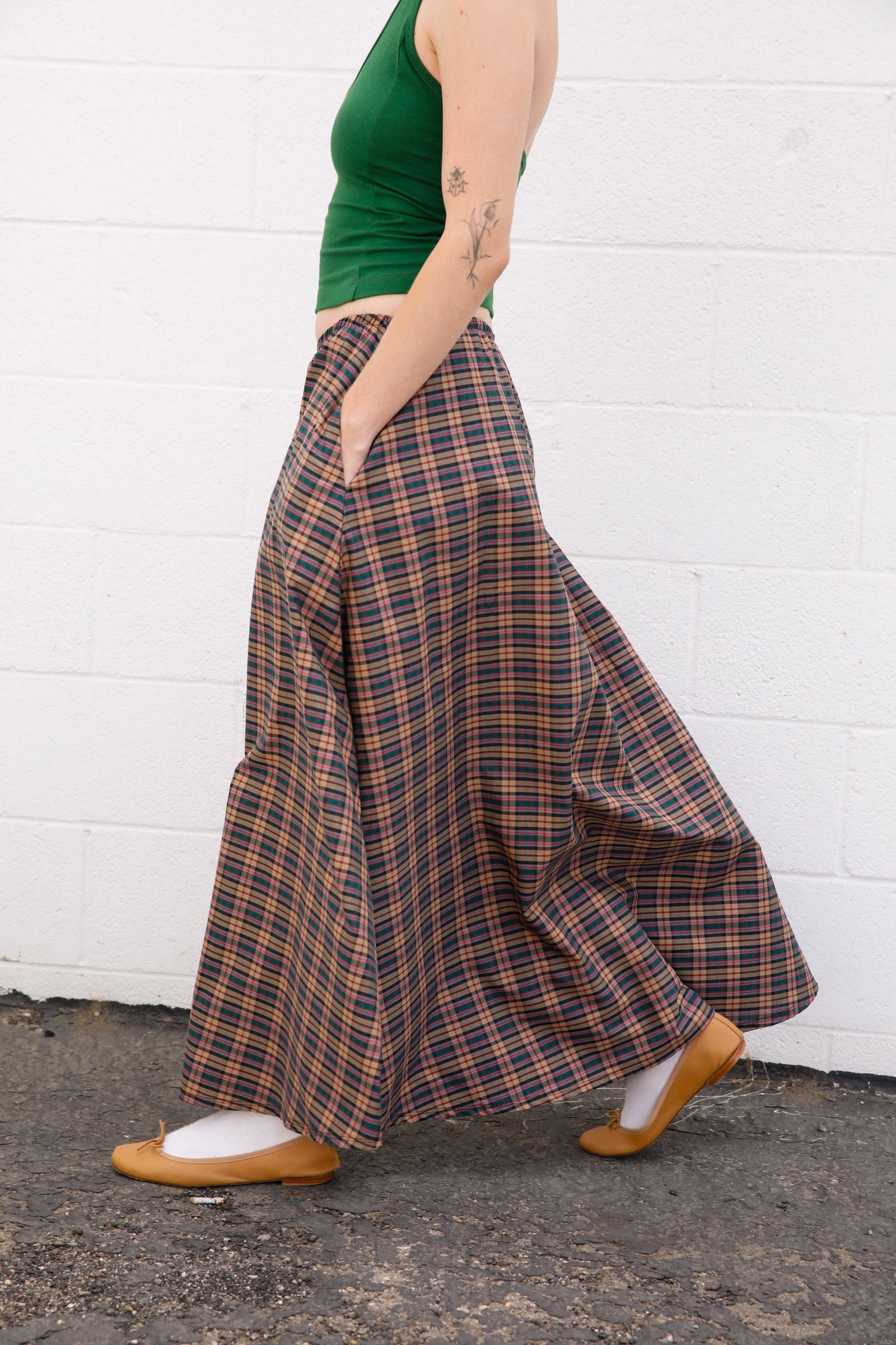 DREAM SKIRT IN THISTLE TARTAN
