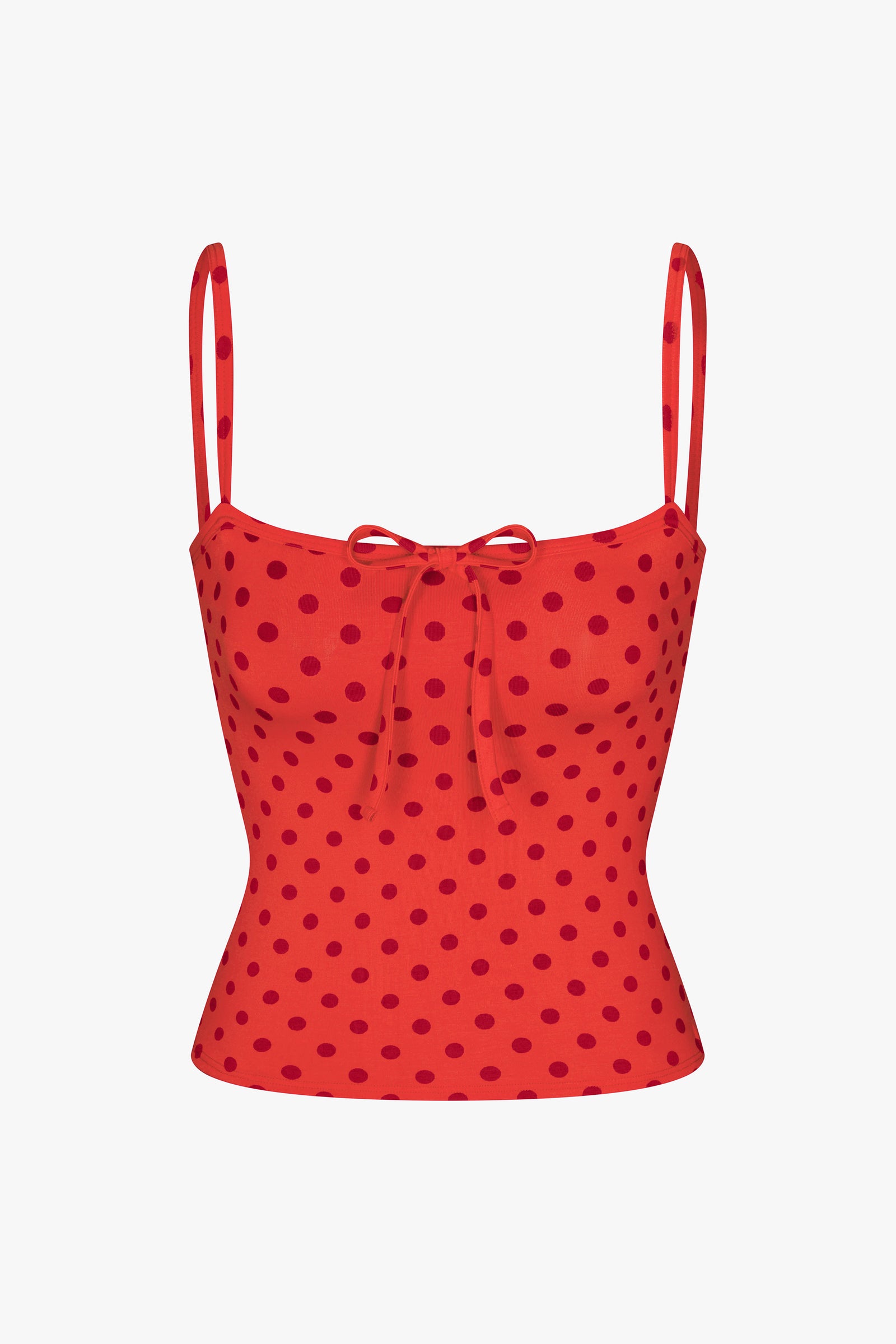 TIE CAMI IN CHILI PEPPER