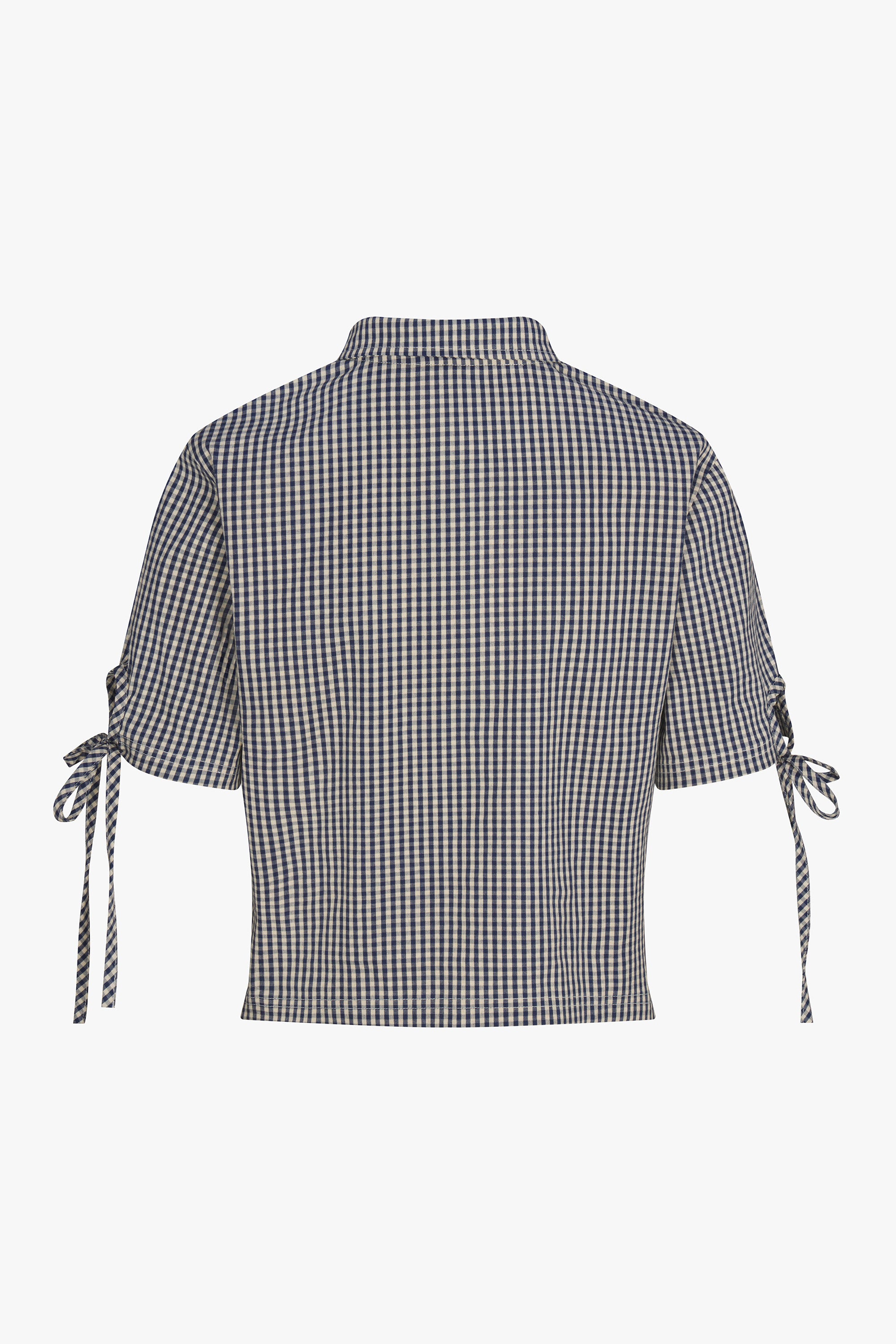 TIE POLO IN NAVY GINGHAM