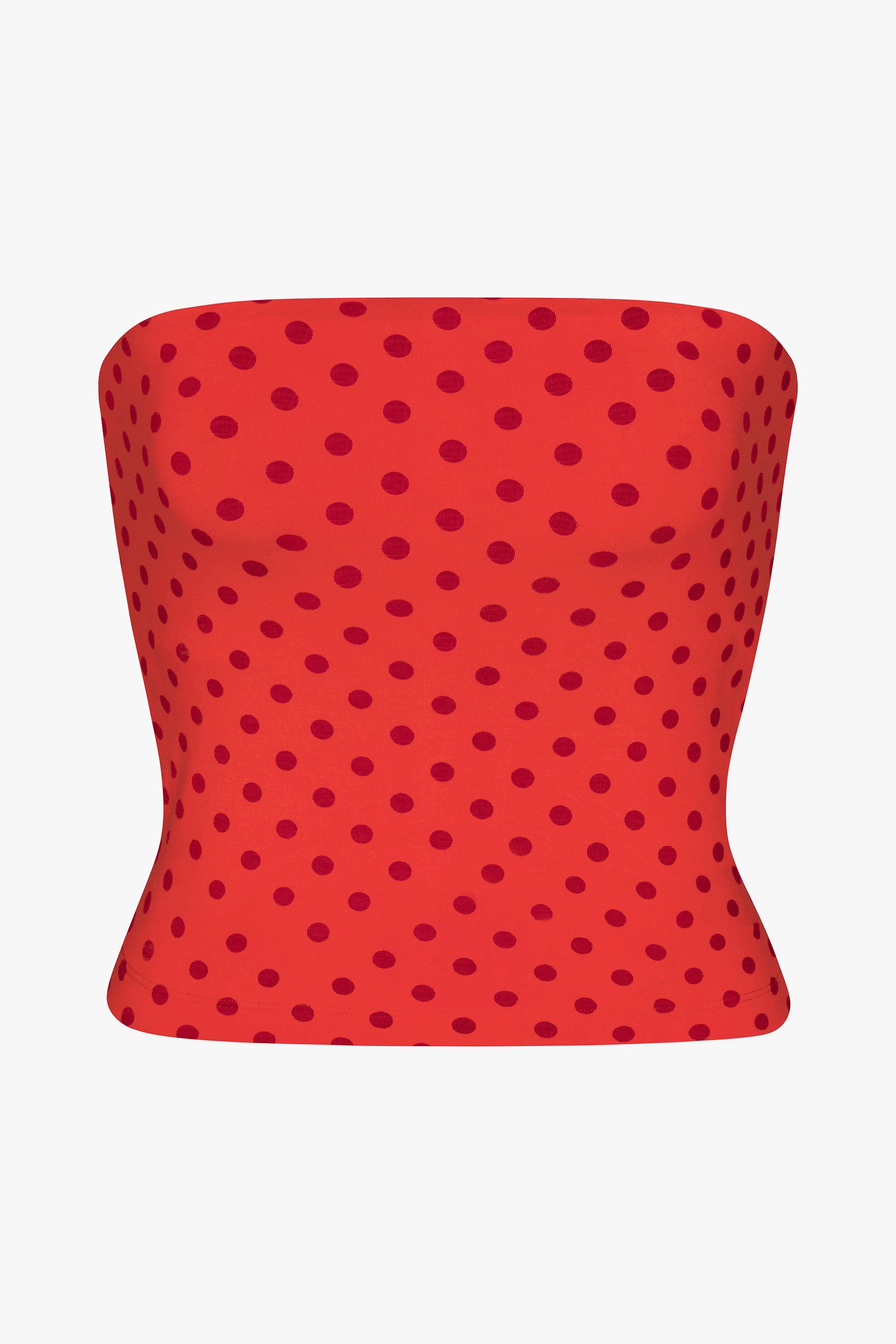 SIMPLE TUBE TOP IN CHILI PEPPER
