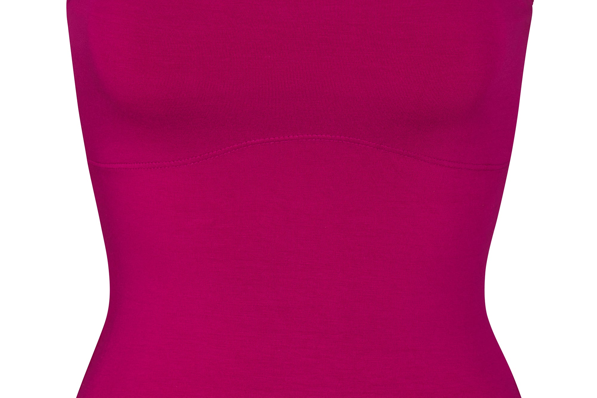 LINED CONTOUR TUBE TOP IN MAGENTA