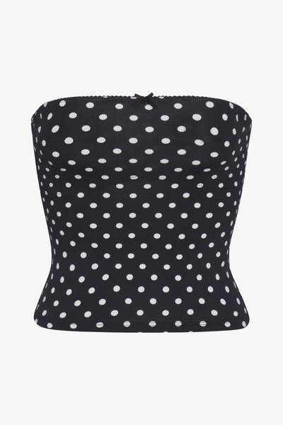 LINED CONTOUR TUBE TOP IN DOMINO DOT – RAT BOI LINED CONTOUR TUBE TOP IN DOMINO DOT – RAT BOI