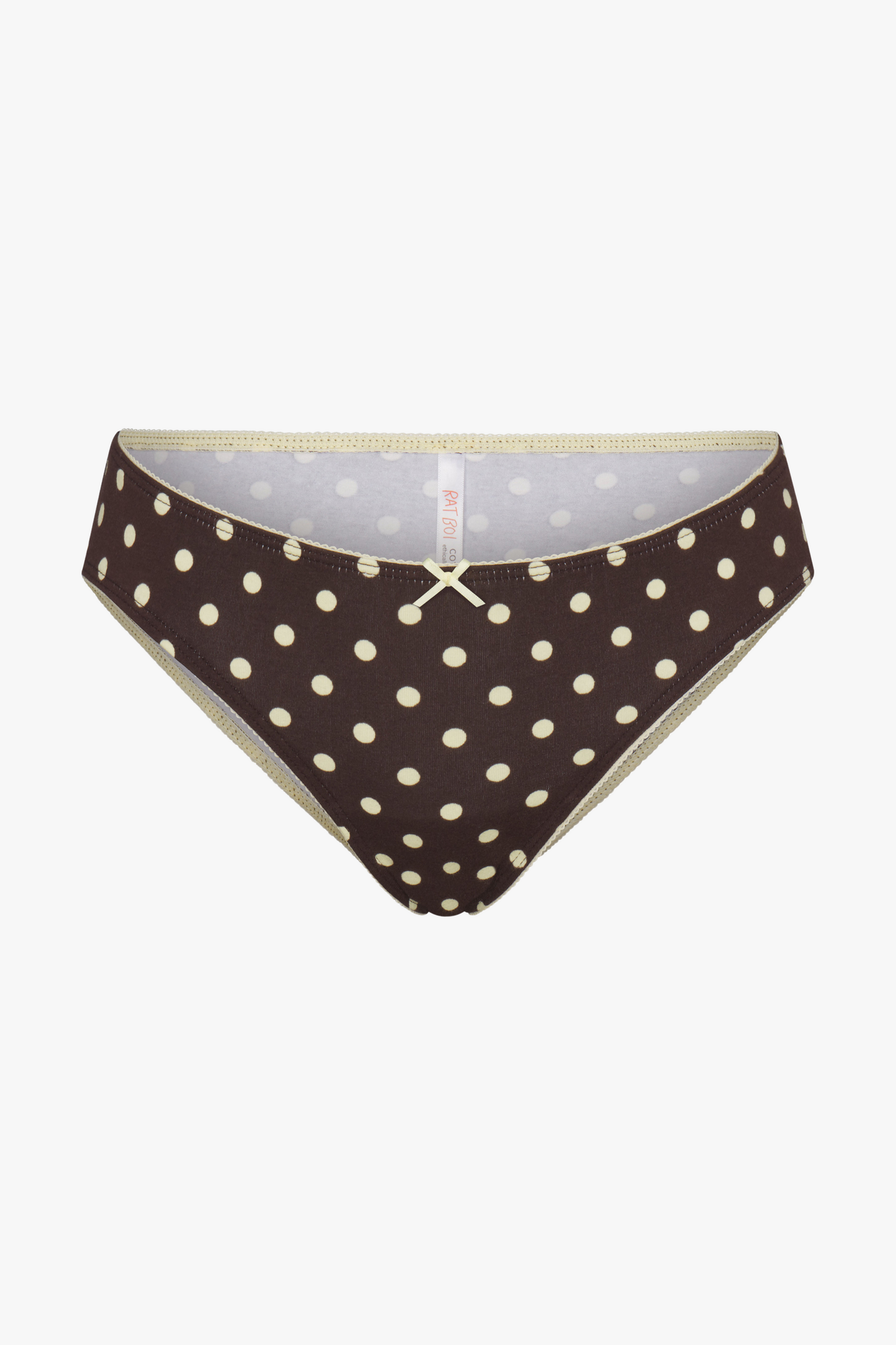 LOW RISE UNDERWEAR IN ESPRESSO DOT