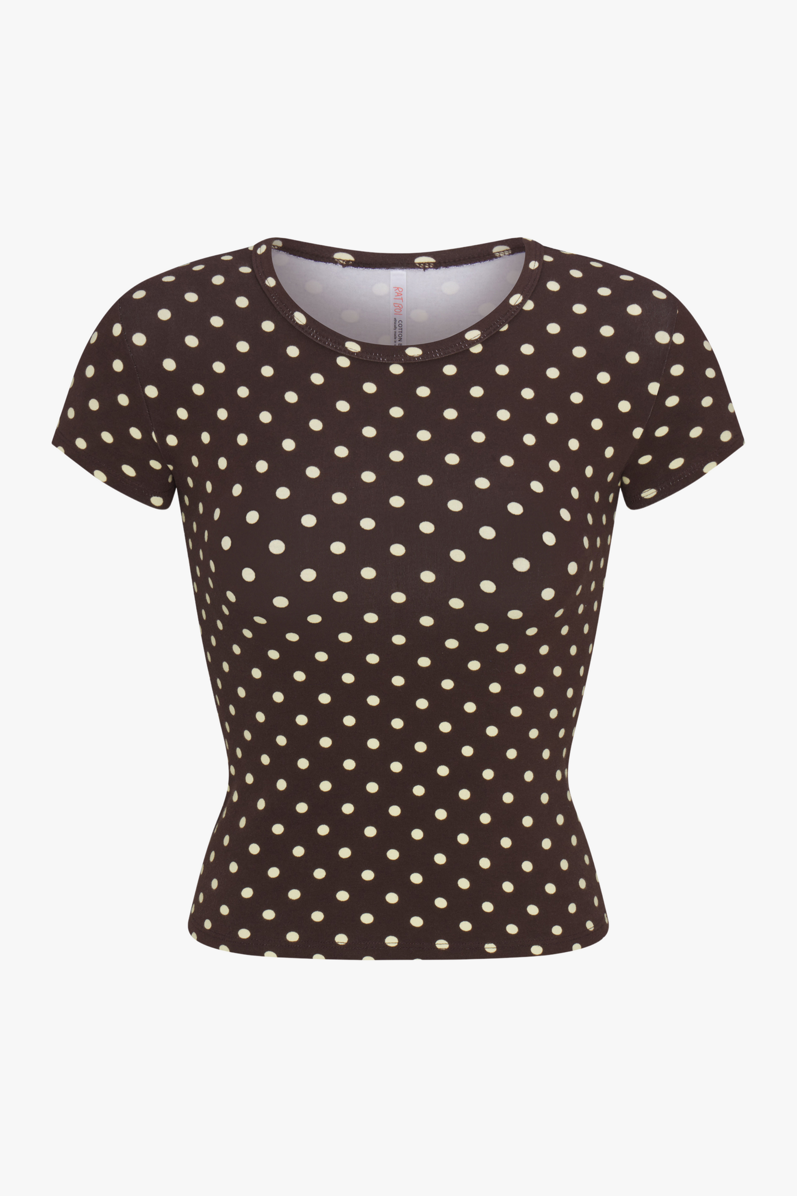 PERFECT T-SHIRT IN ESPRESSO DOT