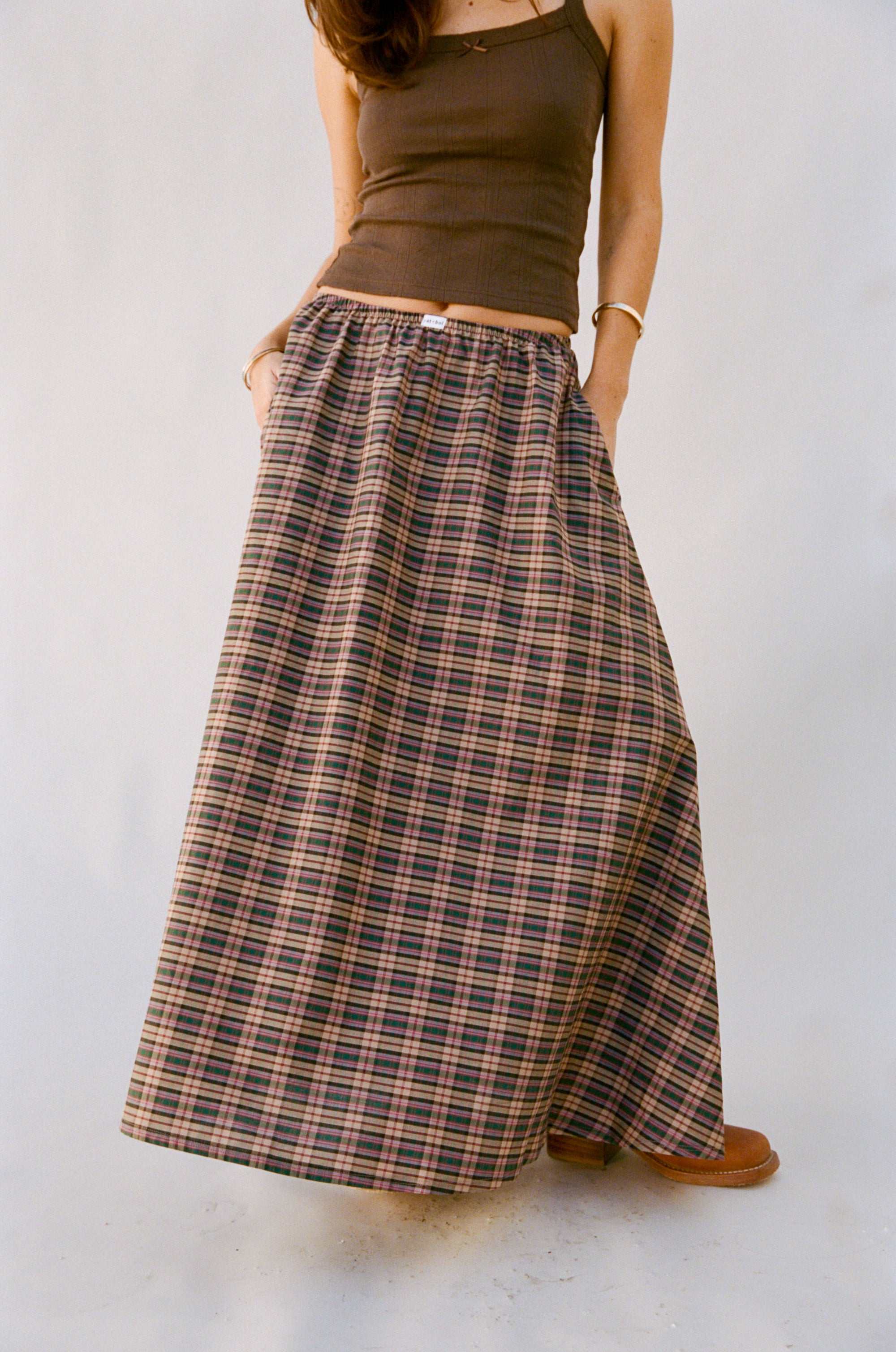 DREAM SKIRT IN THISTLE TARTAN