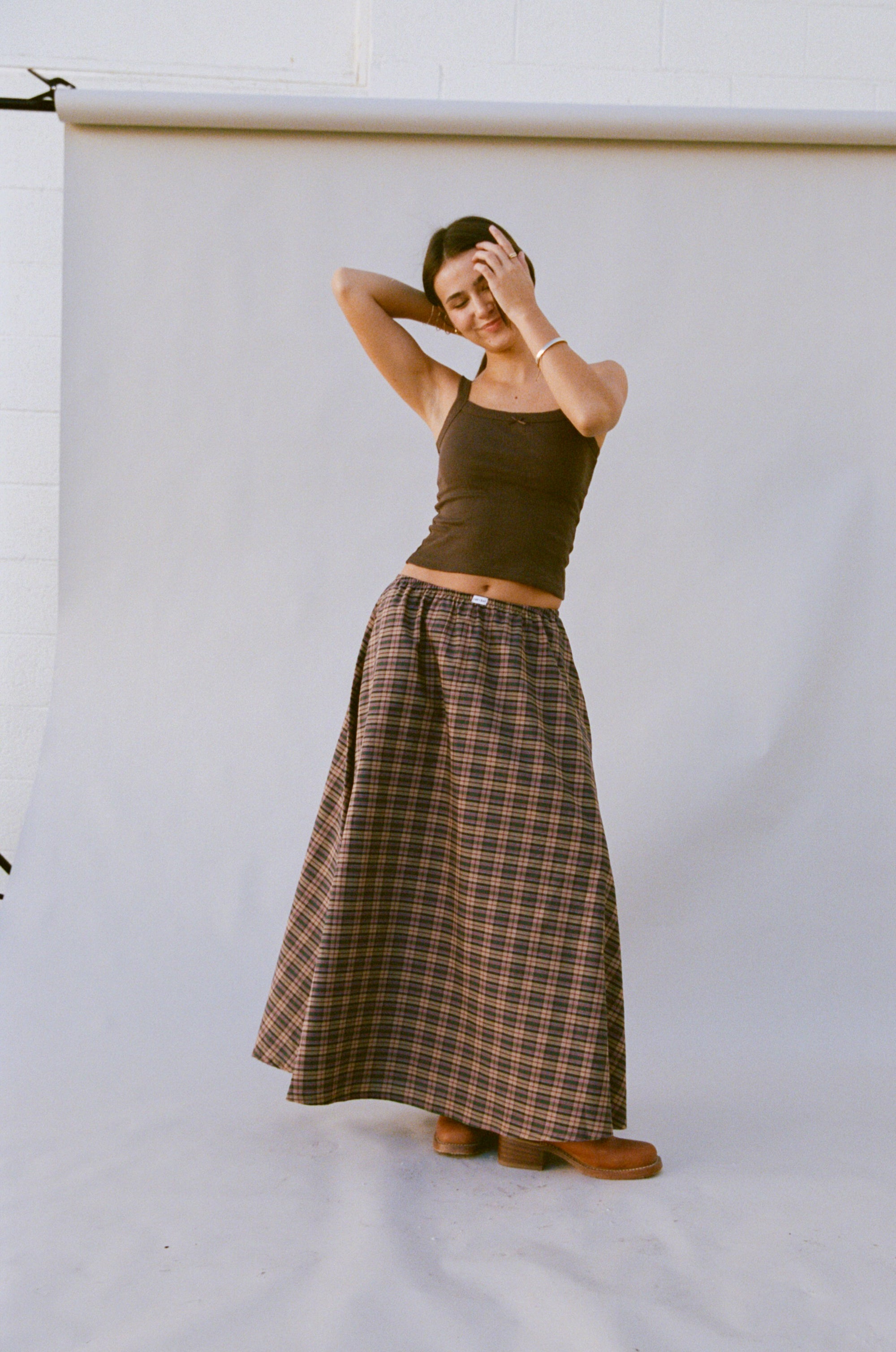 DREAM SKIRT IN THISTLE TARTAN