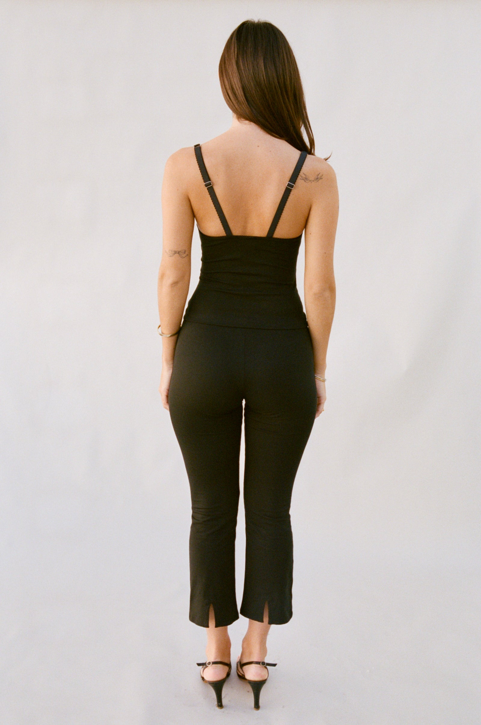 TAILORED CROP PANT IN ONYX