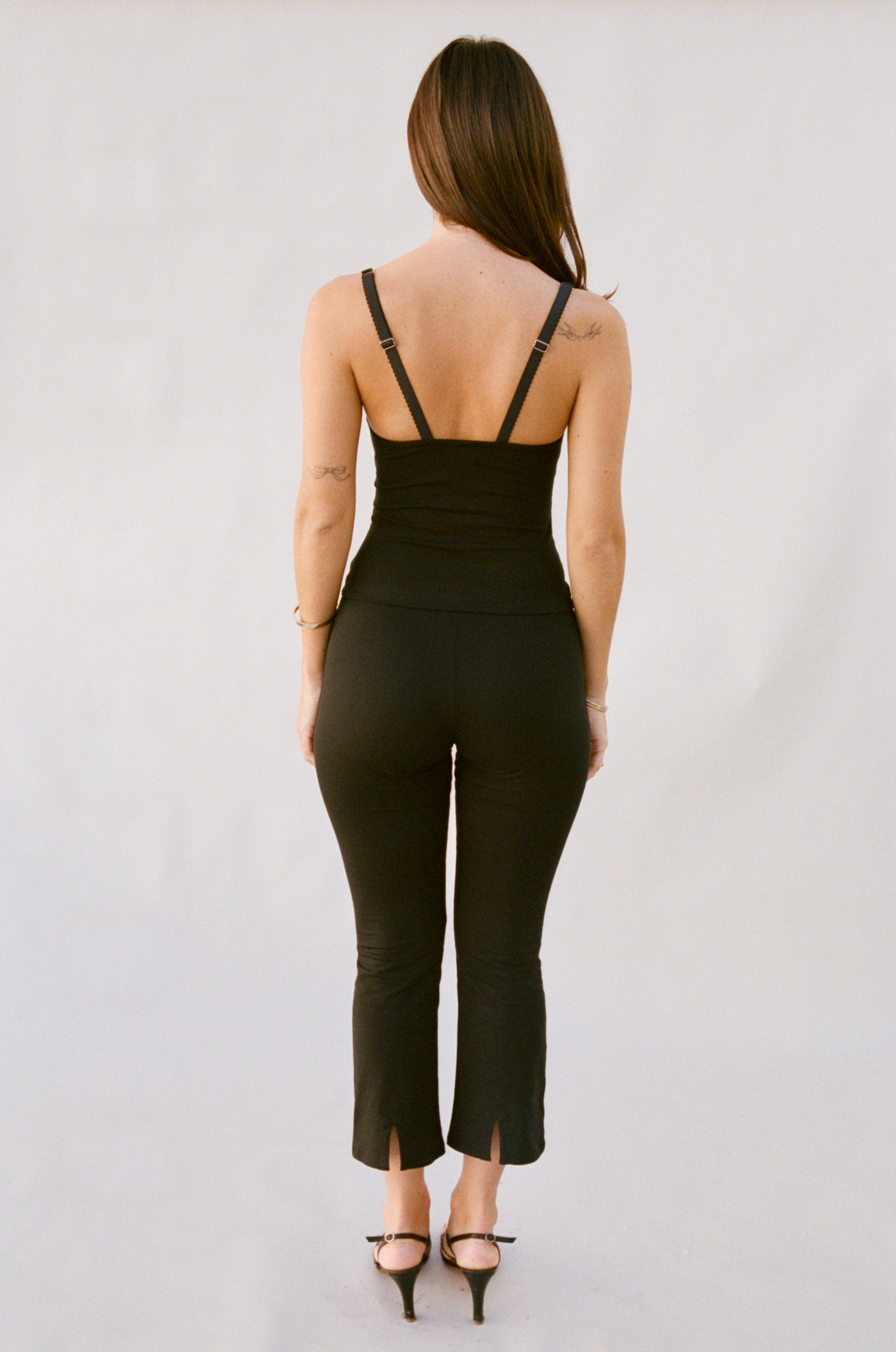 TAILORED CROP PANT IN ONYX