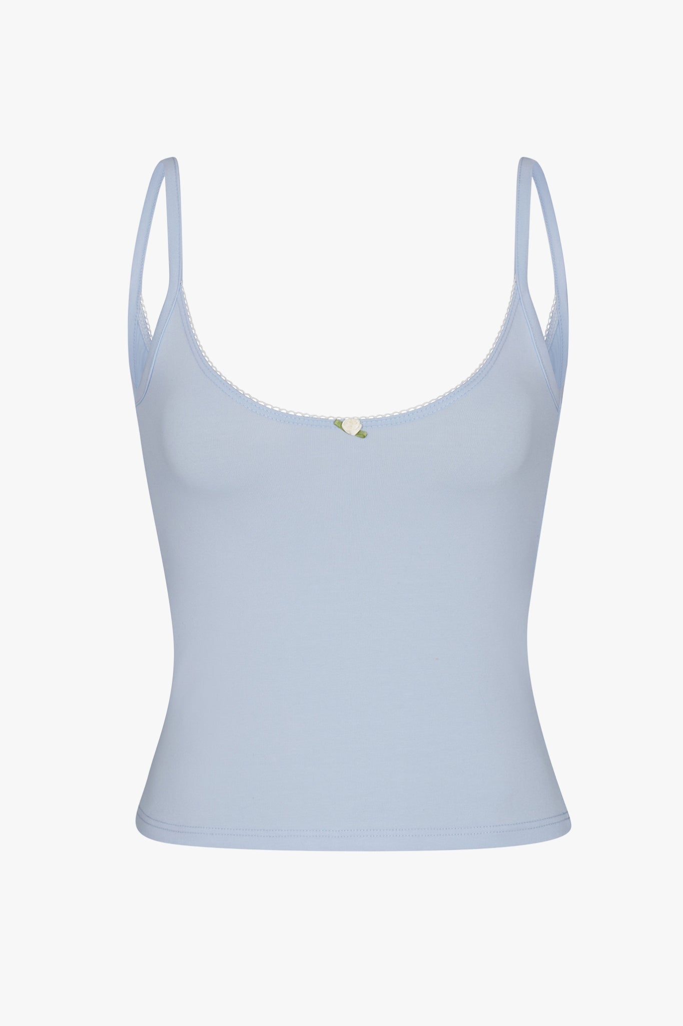 SCOOP BACK CAMI IN BABY BLUE