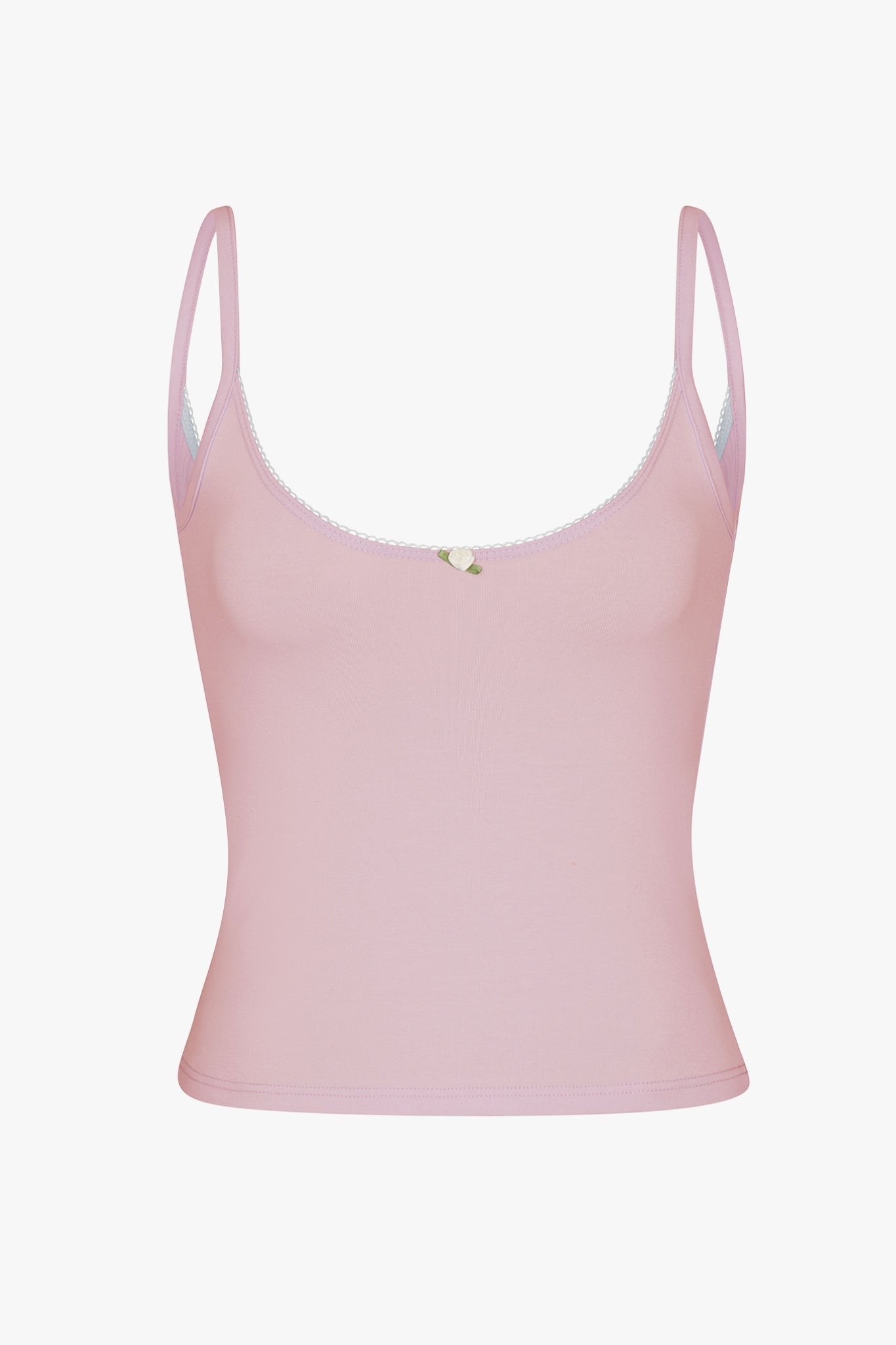 SCOOP BACK CAMI IN BABY PINK