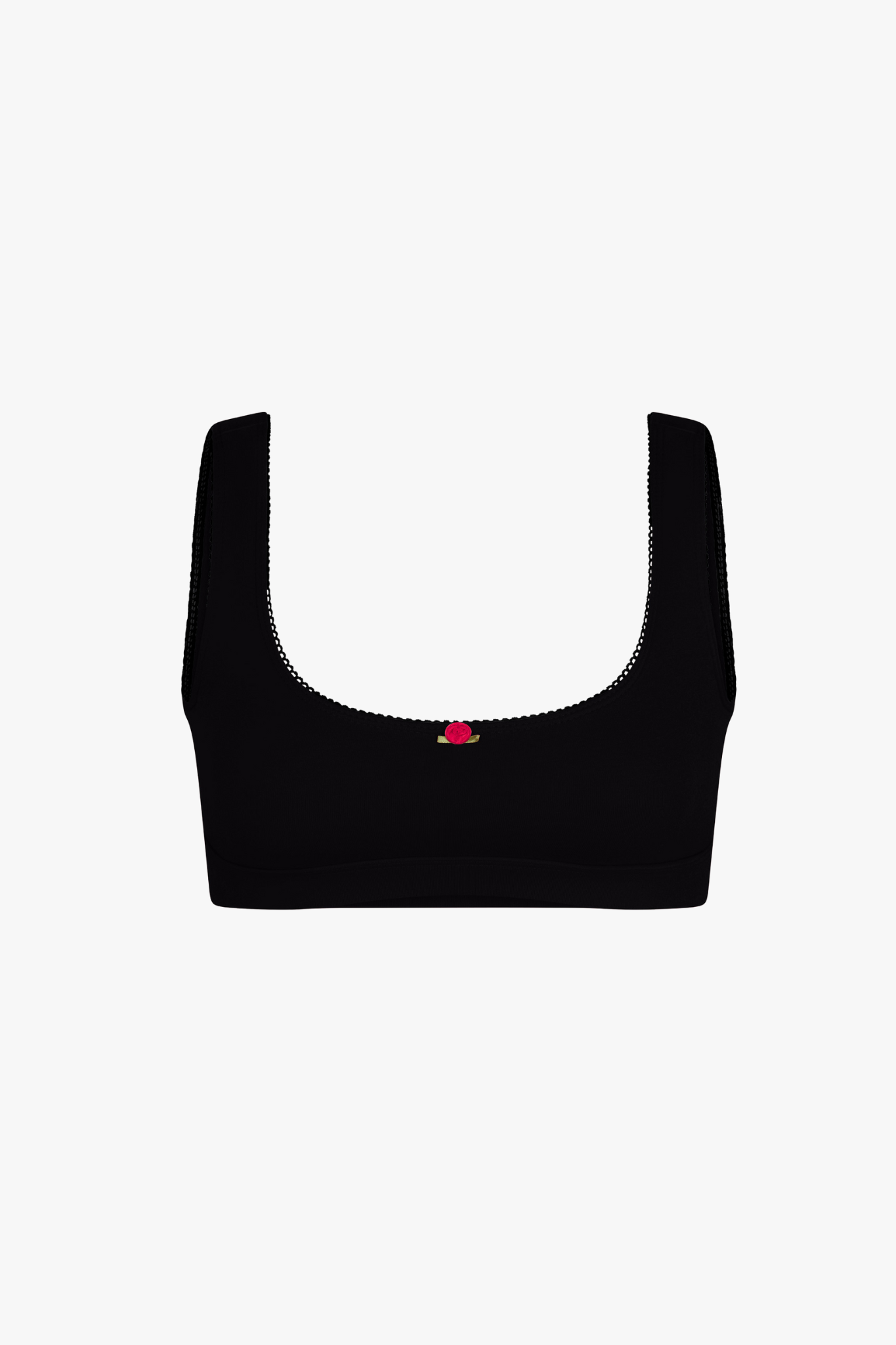 SUPPORT COTTON BRA IN ONYX