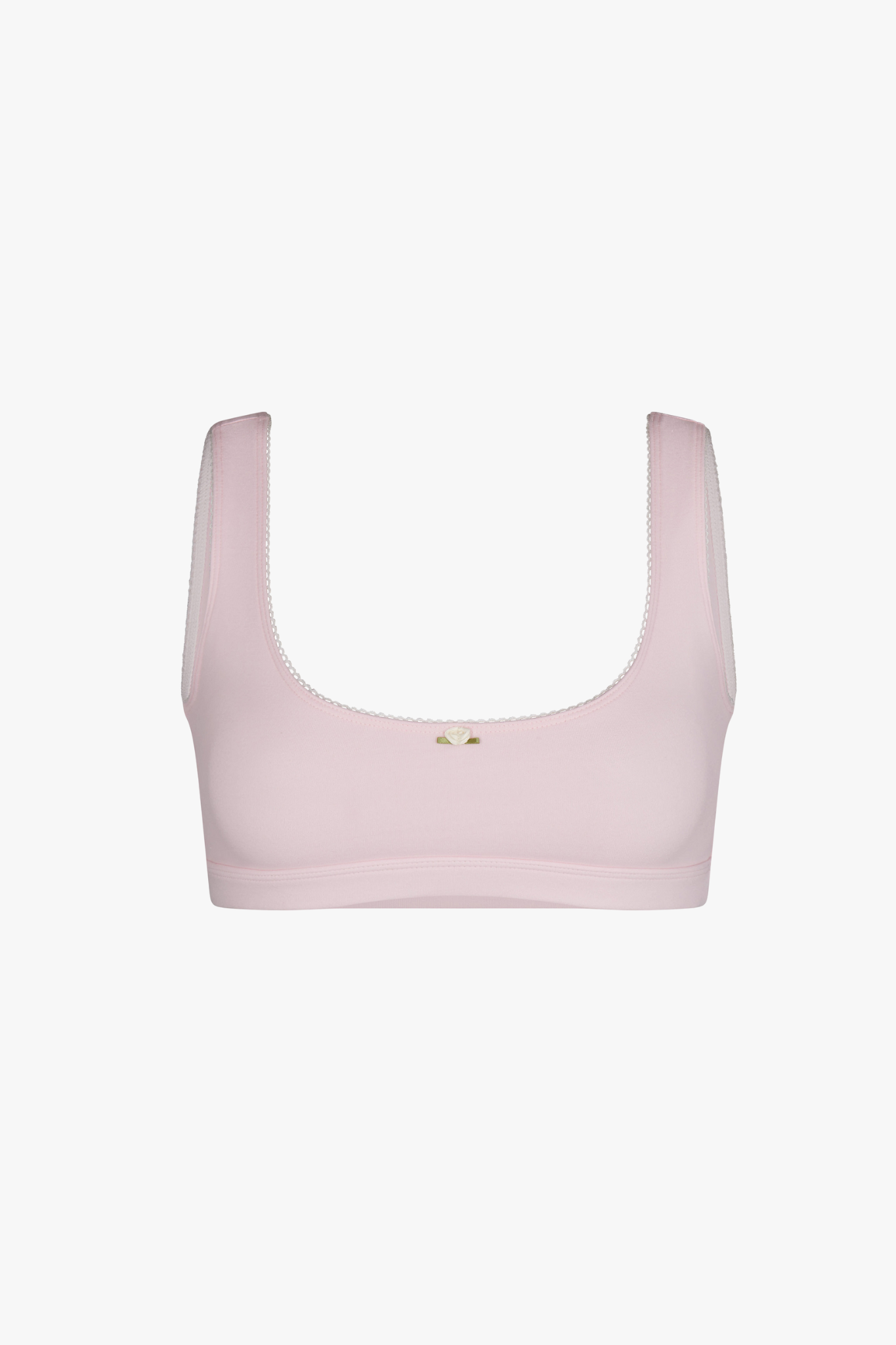 SUPPORT COTTON BRA IN BABY PINK
