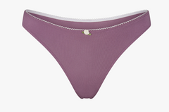 LOW RISE THONG IN AUBERGINE