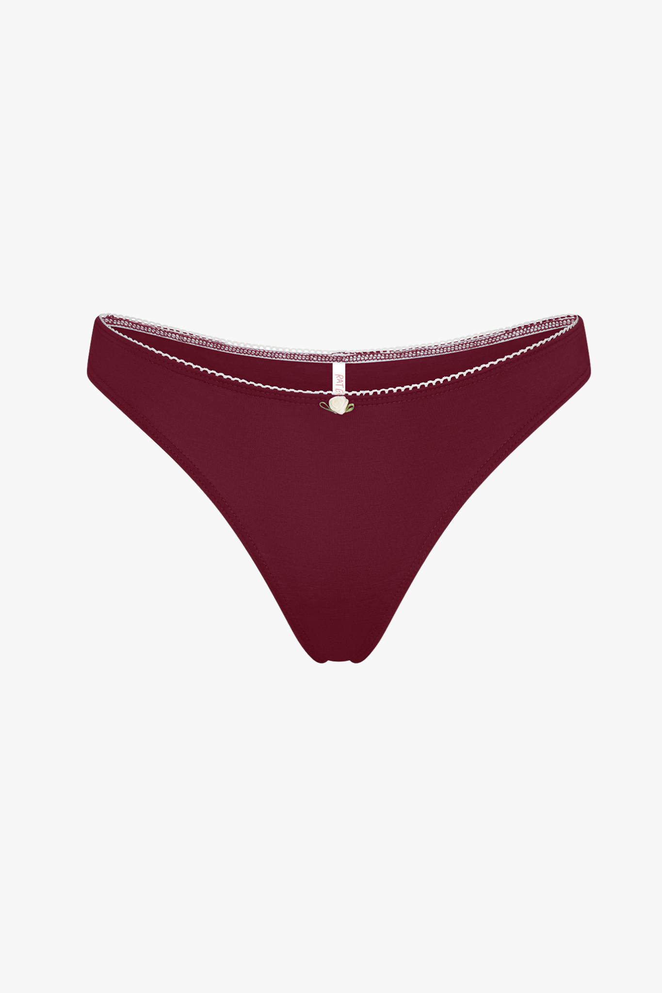 LOW RISE THONG IN BORDEAUX