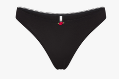 LOW RISE THONG IN ONYX