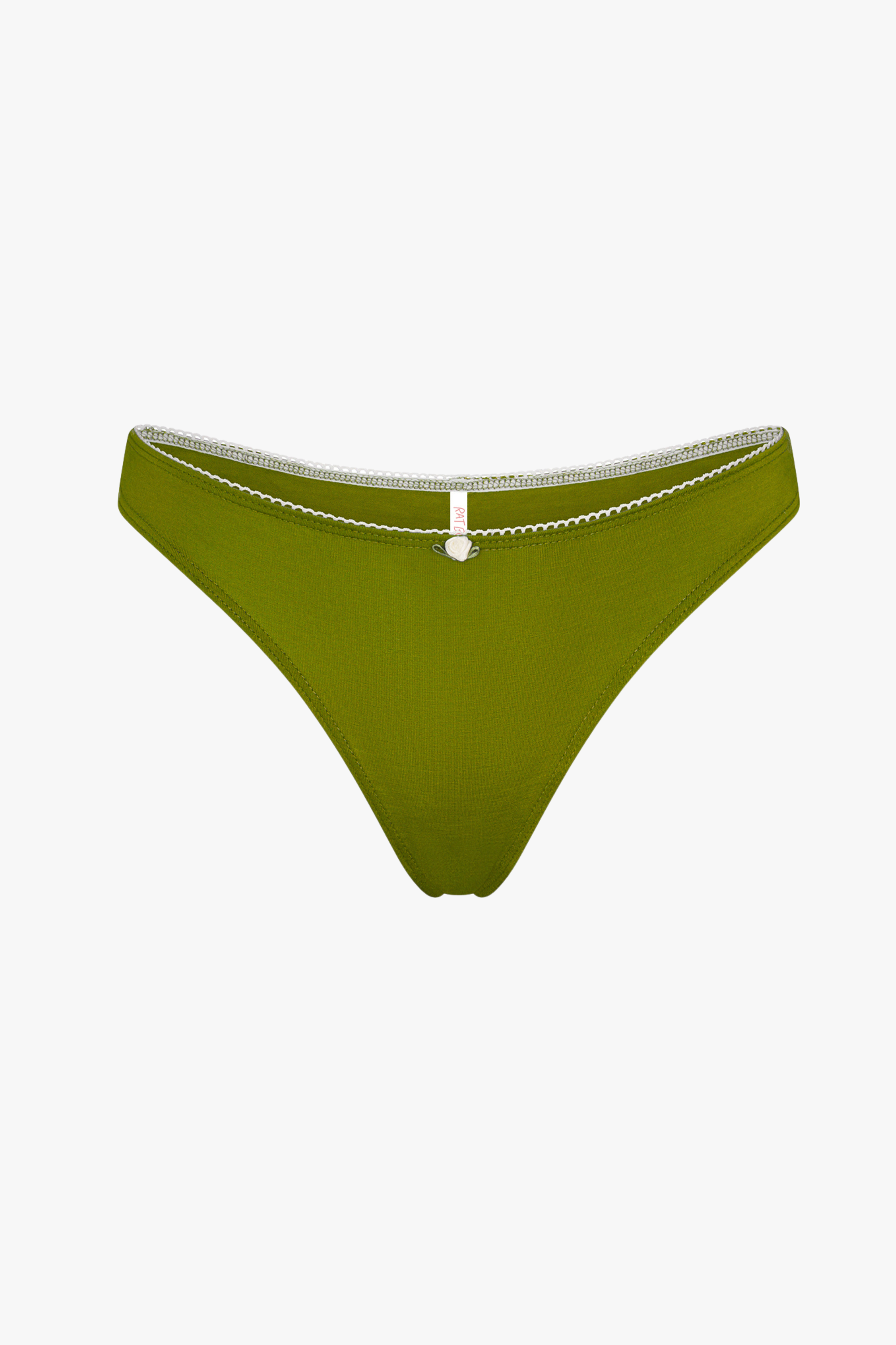 LOW RISE THONG IN WASABI