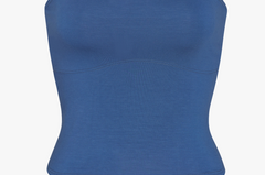 LINED CONTOUR TUBE TOP IN LAZULI